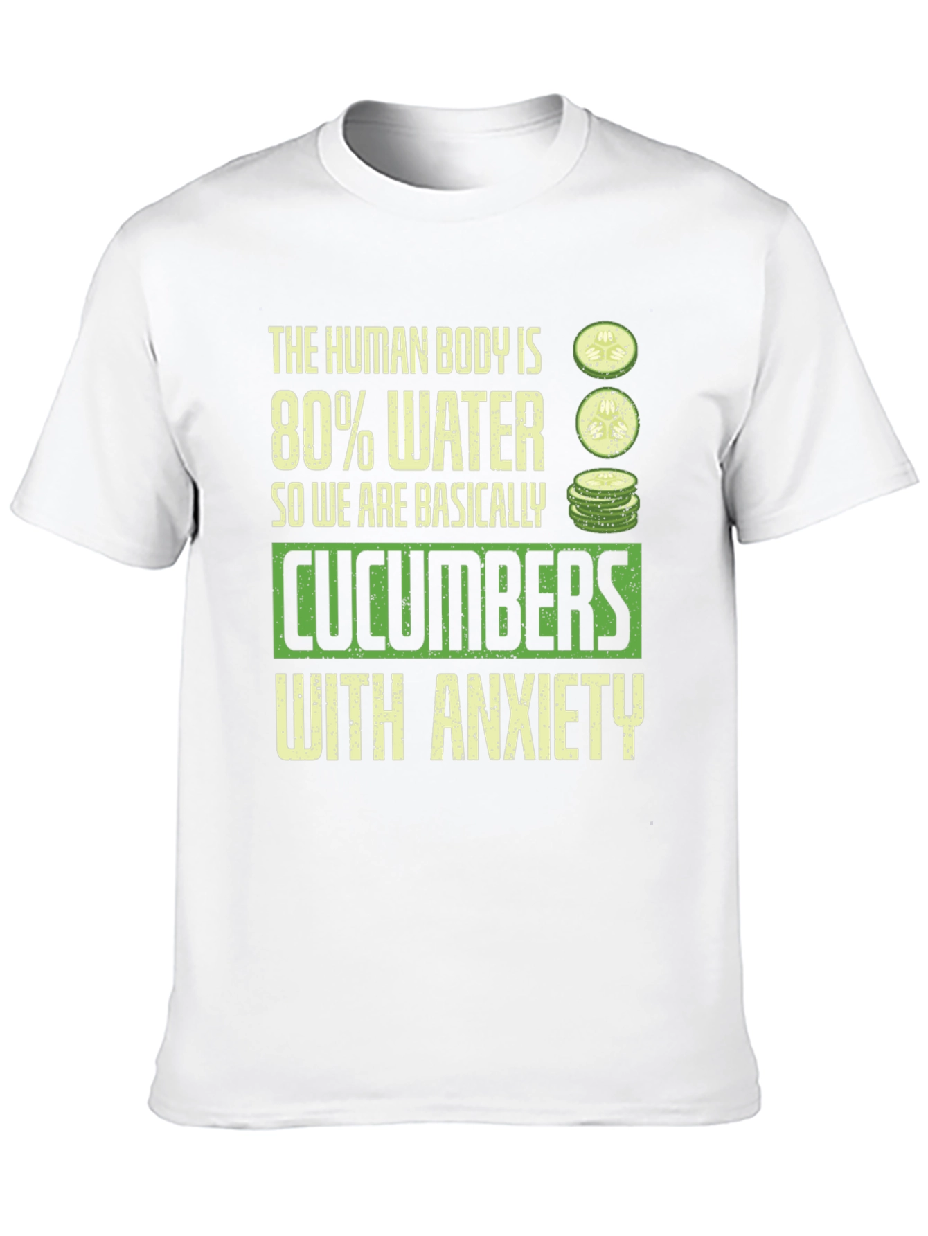 Black Cucumber Anxiety Graphic Tee view 10
