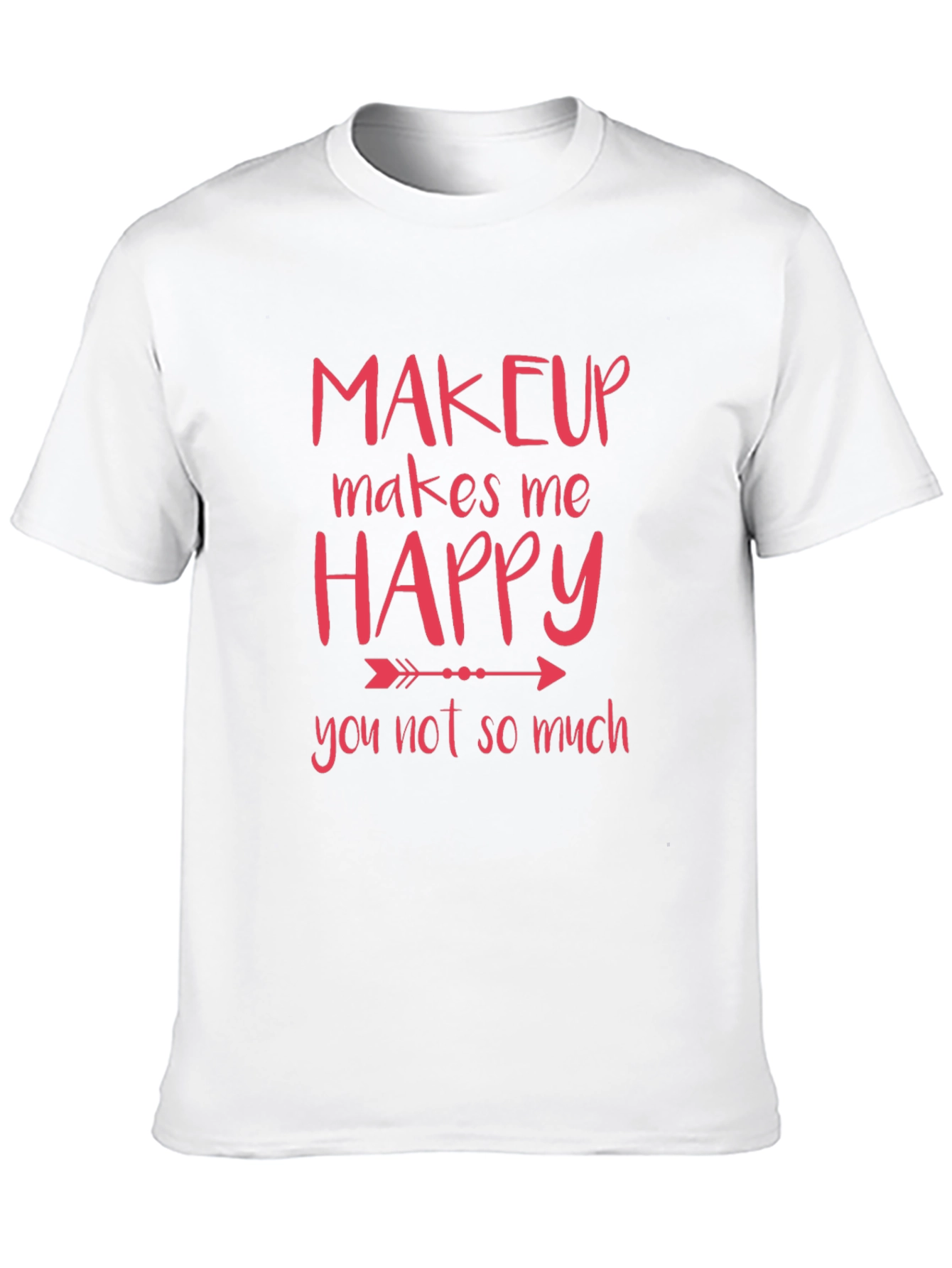 Black Makeup Makes Me Happy Graphic Tee view 10