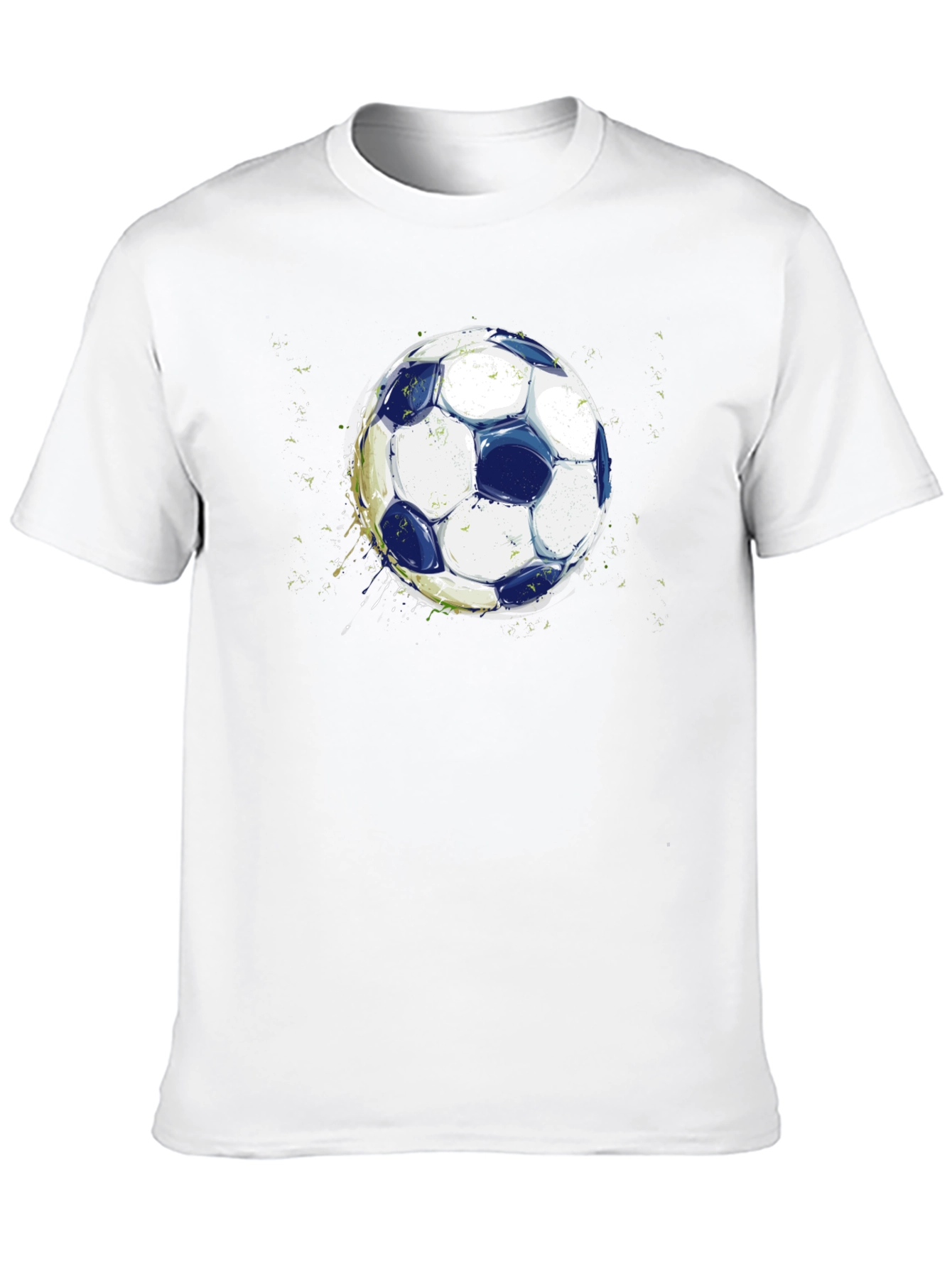 Black Soccer Ball Graphic Black T-Shirt view 10