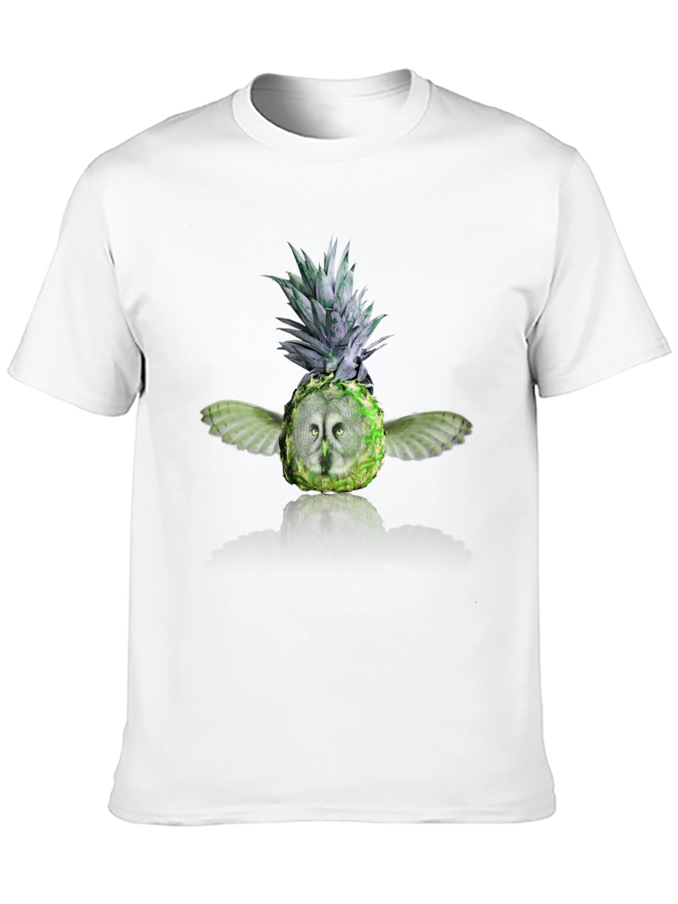 Black Pineapple Owl Graphic Tee - Men's Black T-Shirt view 10