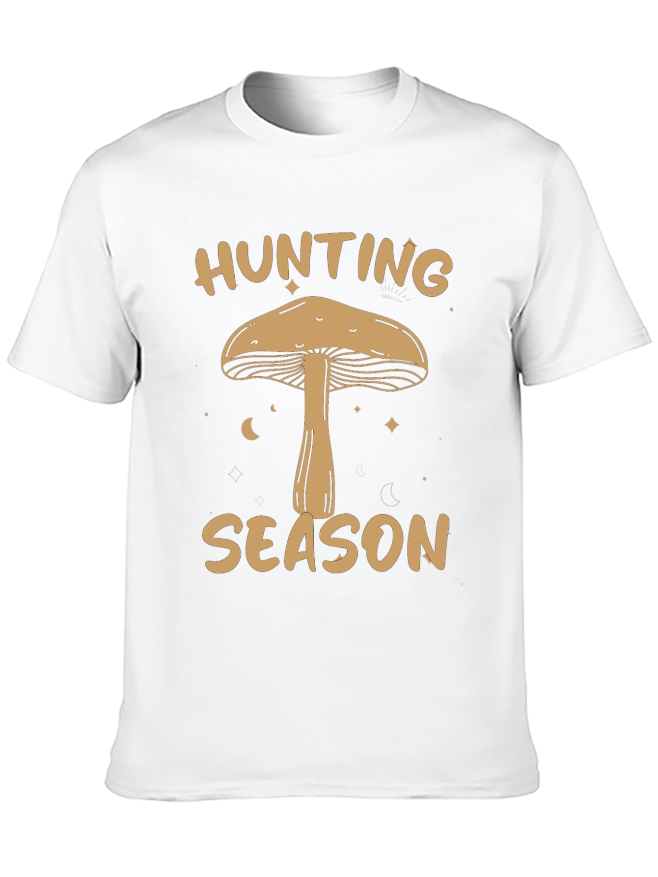 Black Mushroom Hunting Season Graphic T-Shirt view 10