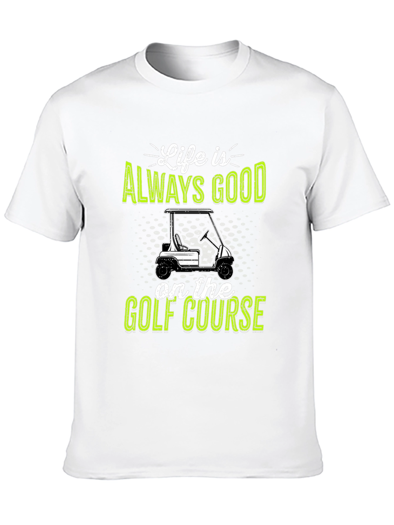 Black Life Is Always Good Golf Course T-Shirt view 10