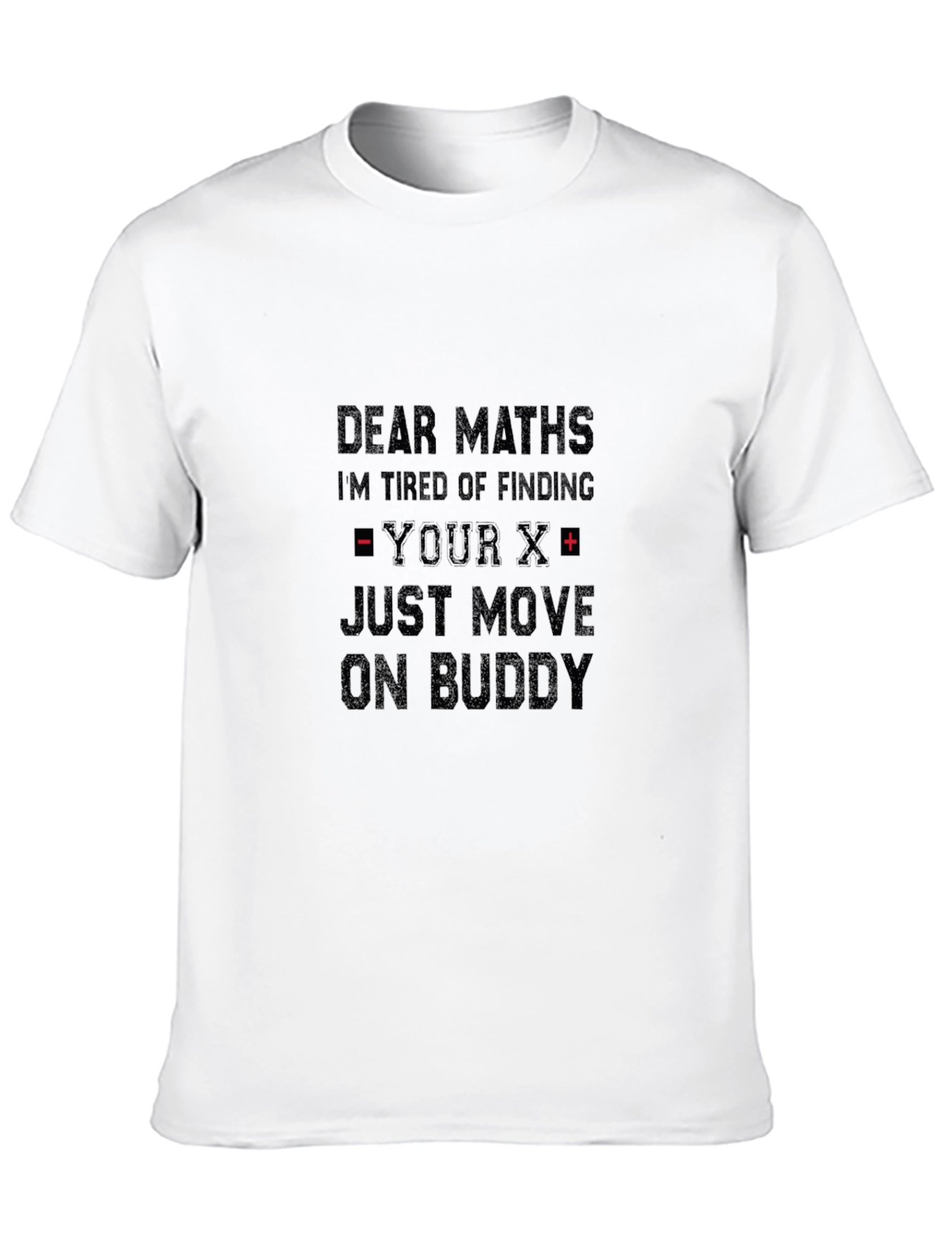Black Dear Maths Funny Graphic T-Shirt view 10