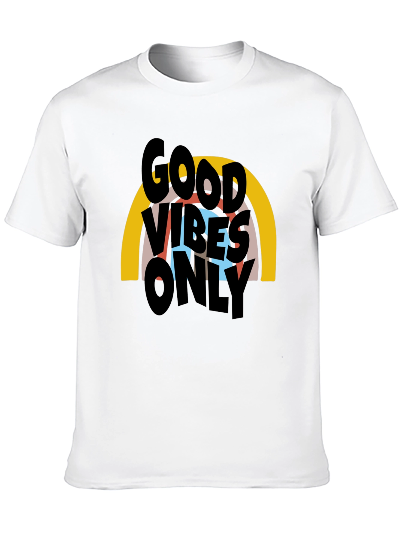Black Good Vibes Only Graphic T-Shirt - Black view 10