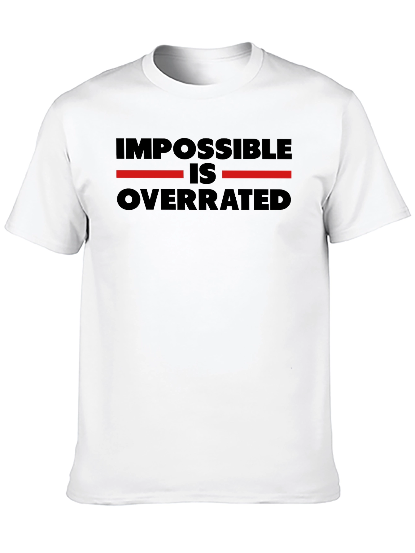 Black Impossible is Overrated T-Shirt view 10