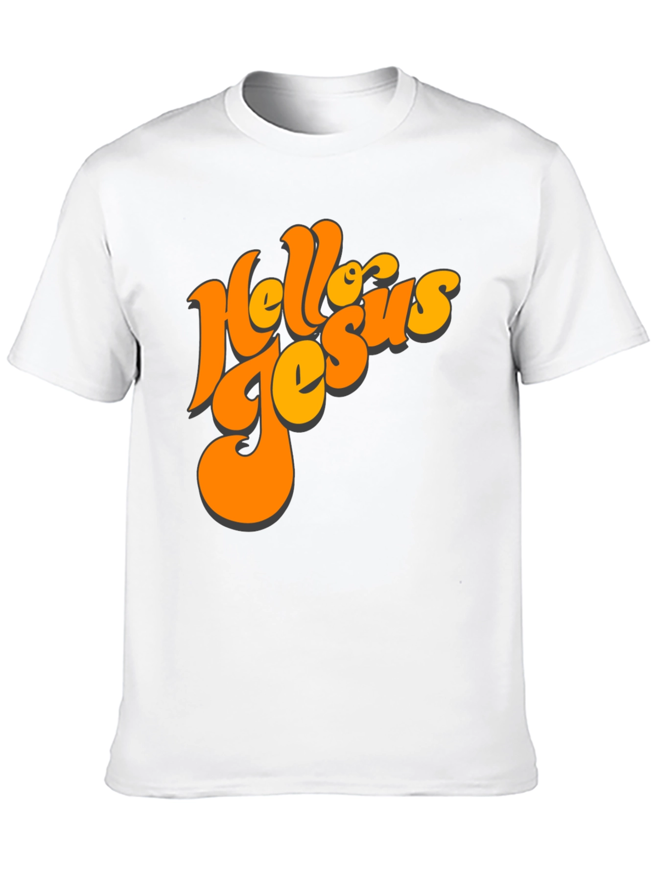 Black Retro Hello Jesus Graphic Tee view 10