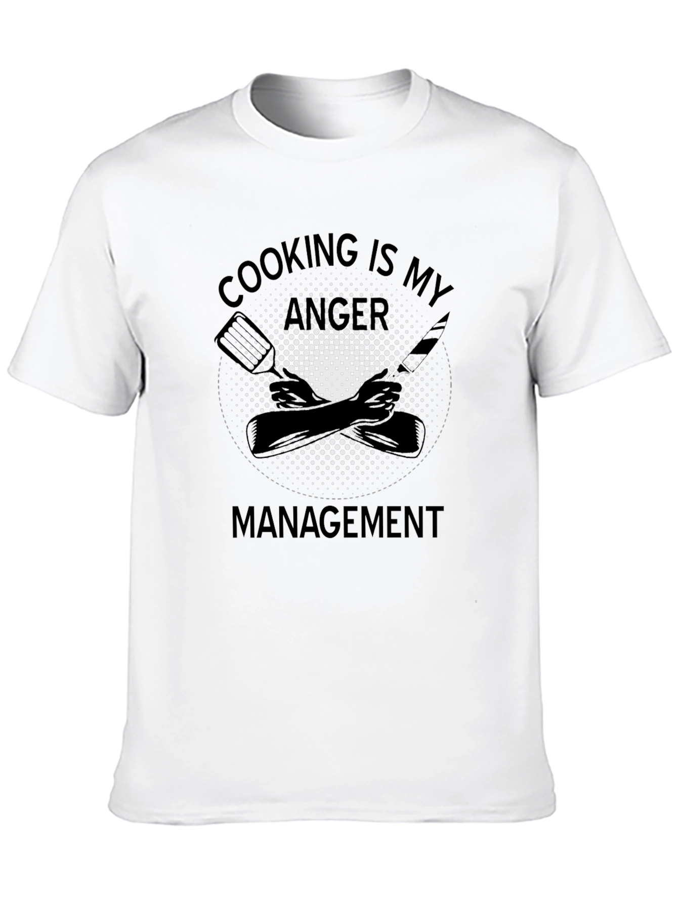 Black Cooking Is My Anger Management T-Shirt view 10