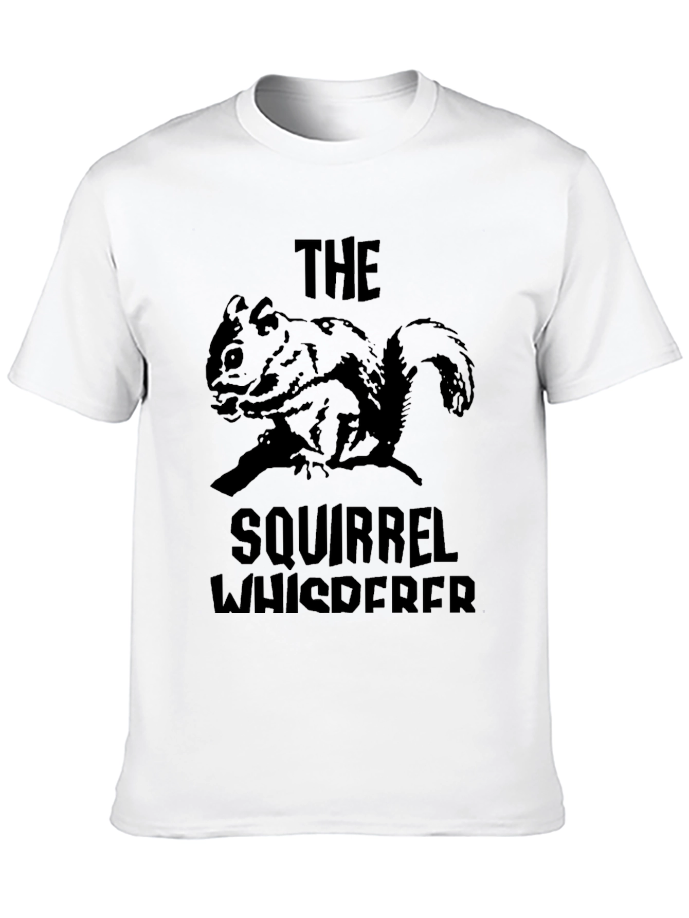 Black Squirrel Whisperer Black T-Shirt view 10
