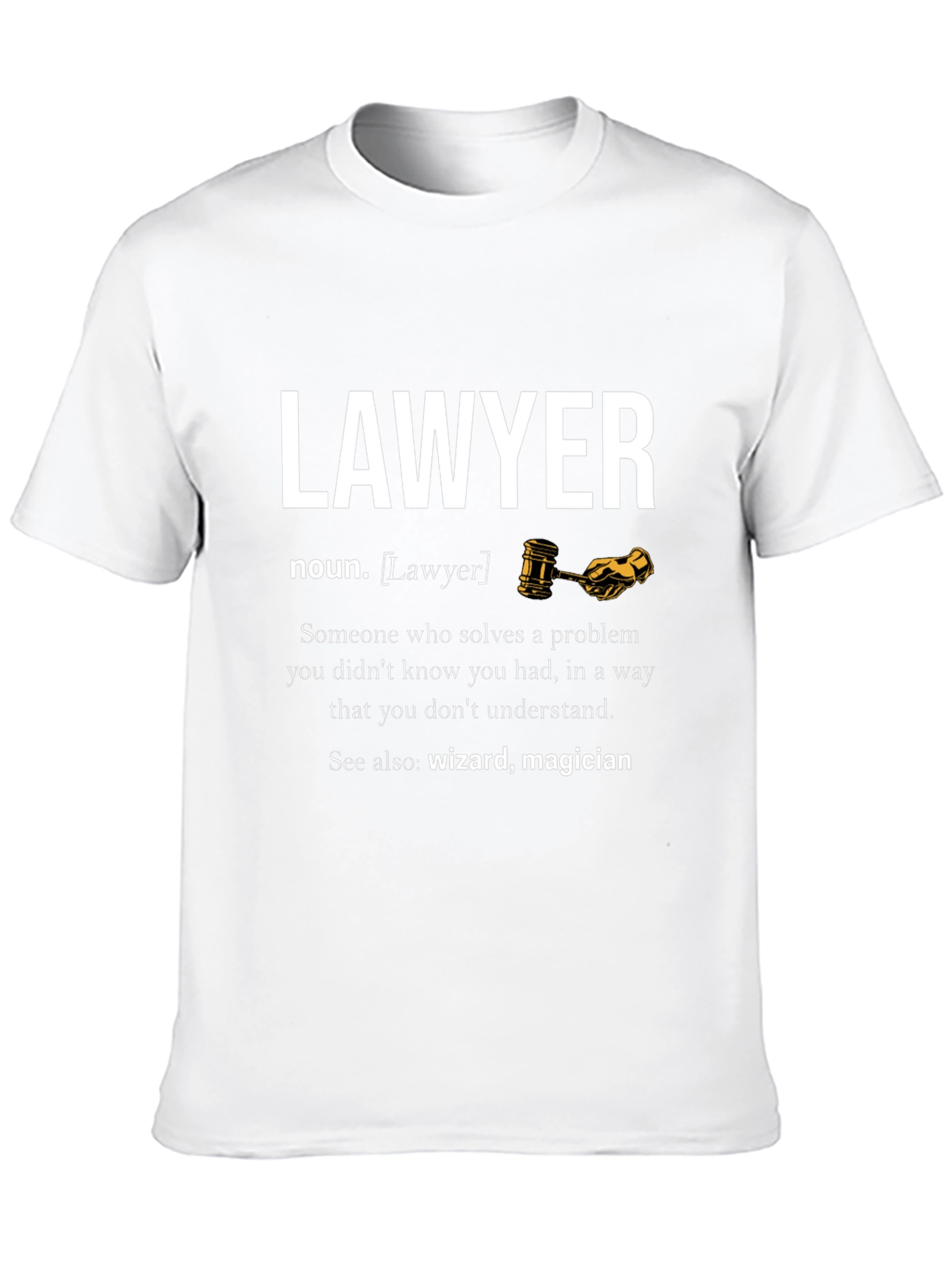 Black Lawyer Definition T-Shirt - Wizard Magician Attorney view 10