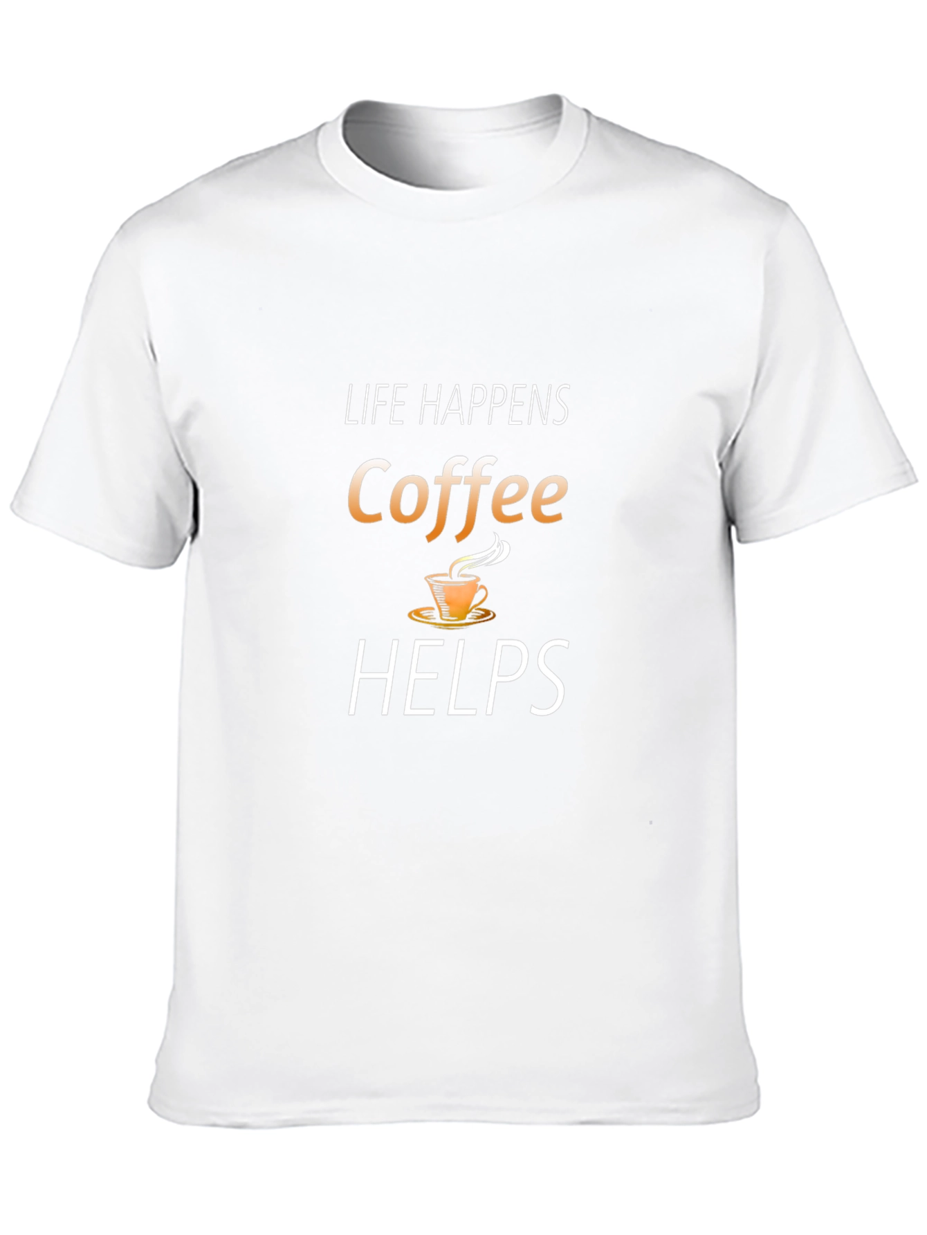 Black Life Happens Coffee Helps Graphic T-Shirt view 10
