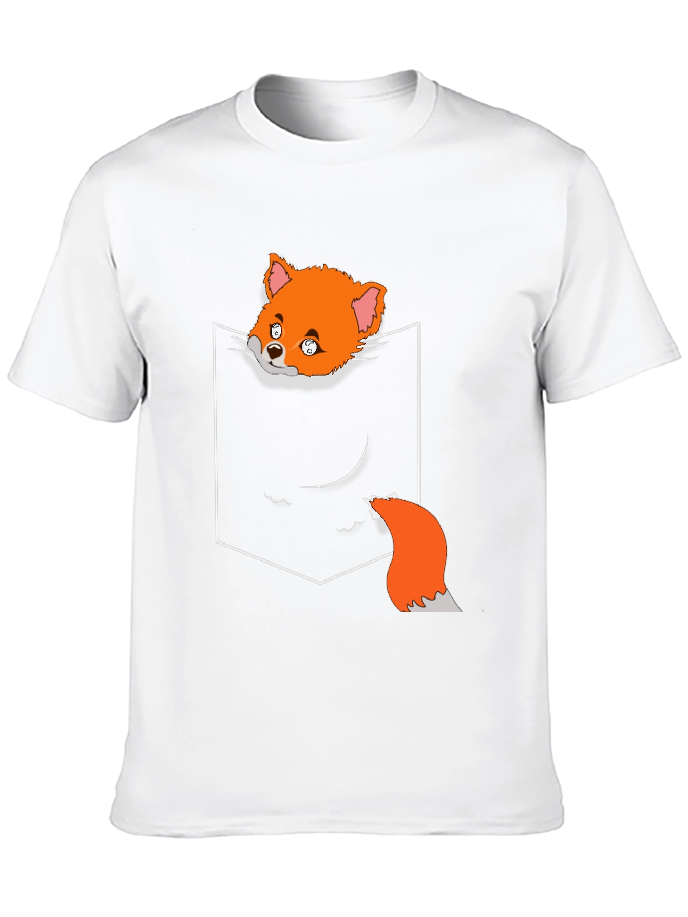 Black Fox in Pocket Graphic T-Shirt view 10
