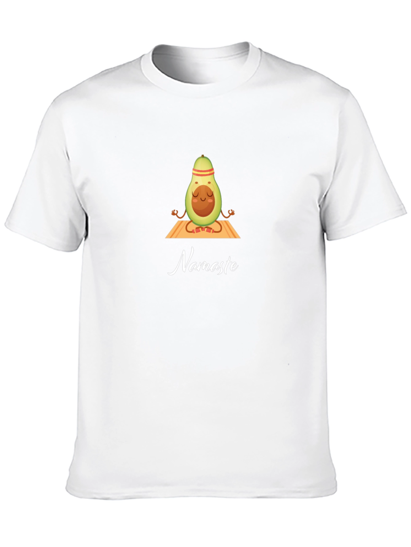 Black Avocado Namaste Meditation Black T-Shirt view 10
