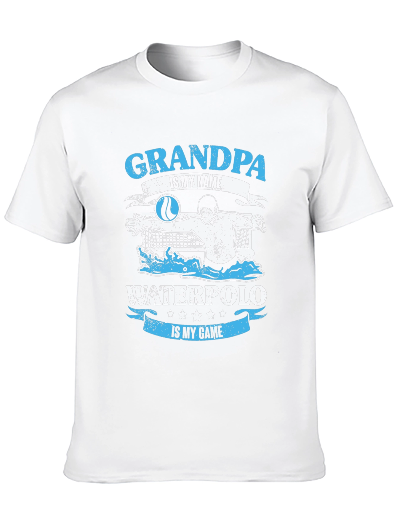 Black Grandpa Water Polo T-Shirt - Gift for Water Polo Grandpas view 10