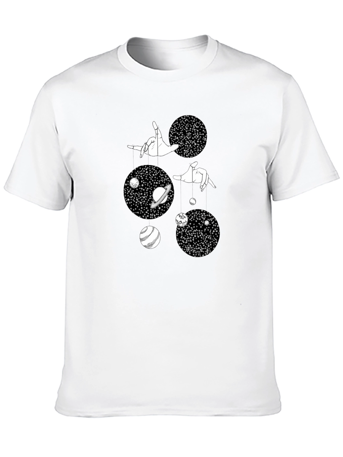 Black Cosmic Marionette Graphic Tee - Black view 10