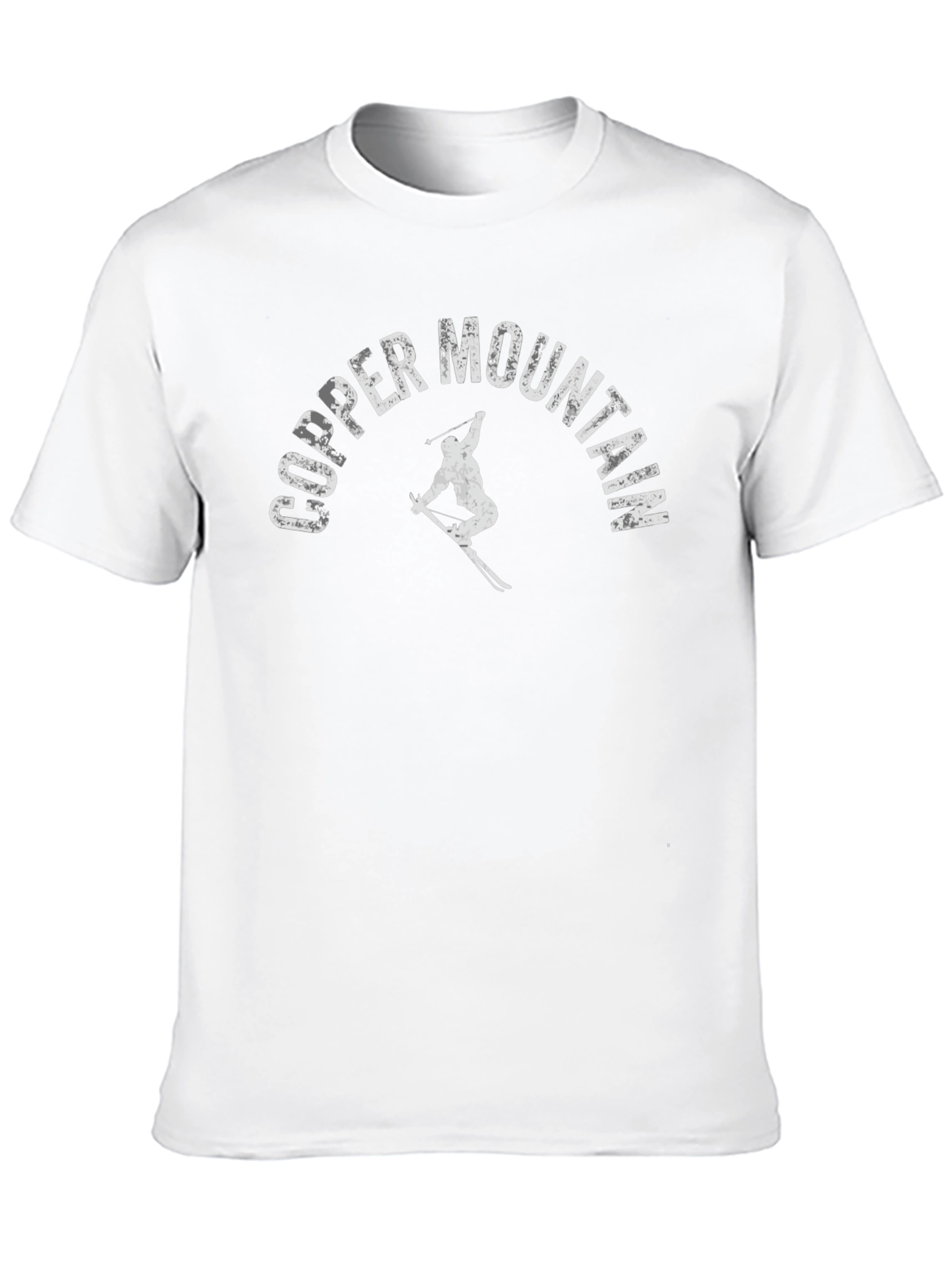 Black Copper Mountain Skier Graphic Tee - Black Cotton Blend view 10