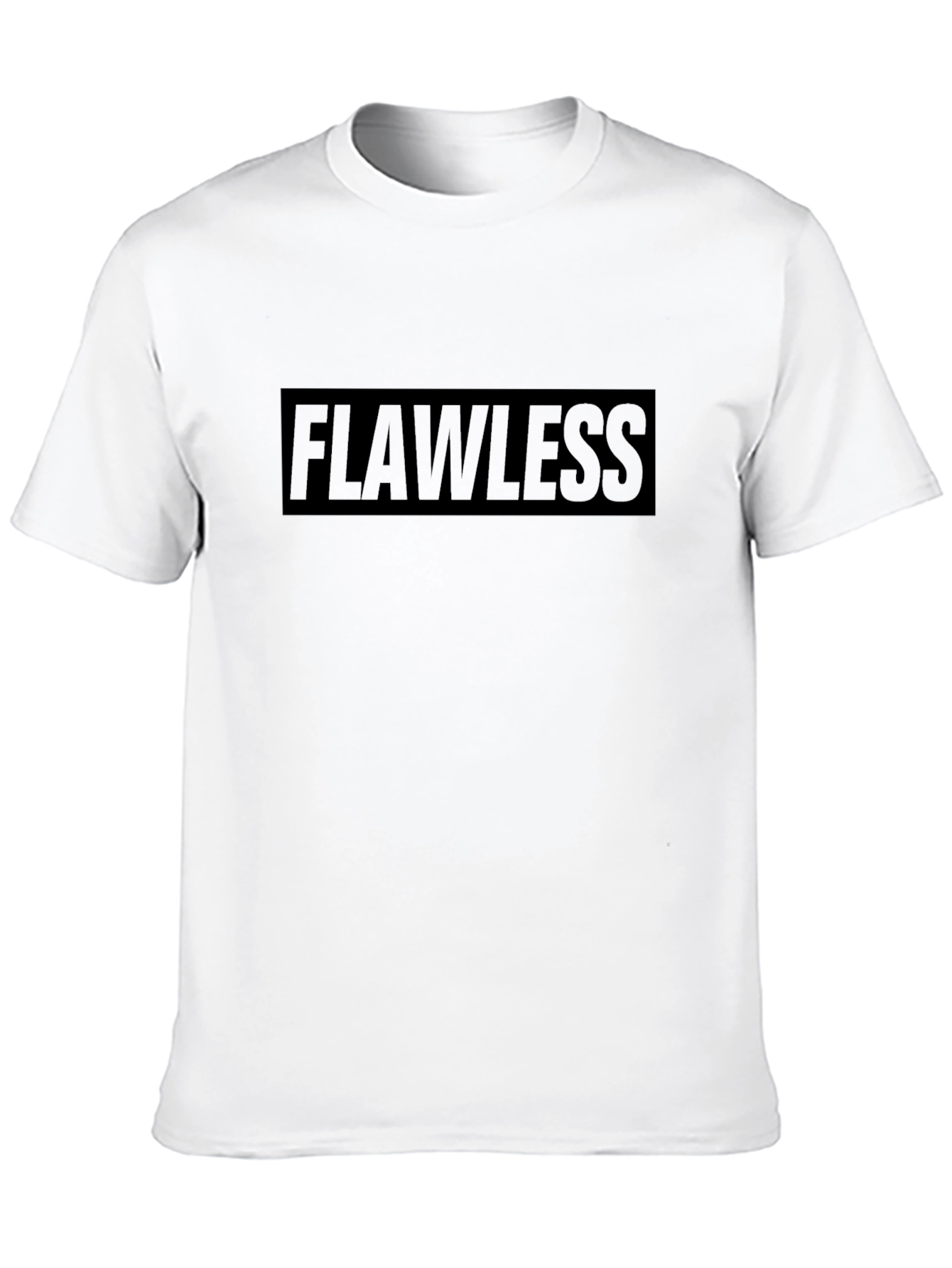 Black Flawless Graphic Print Black T-Shirt view 10