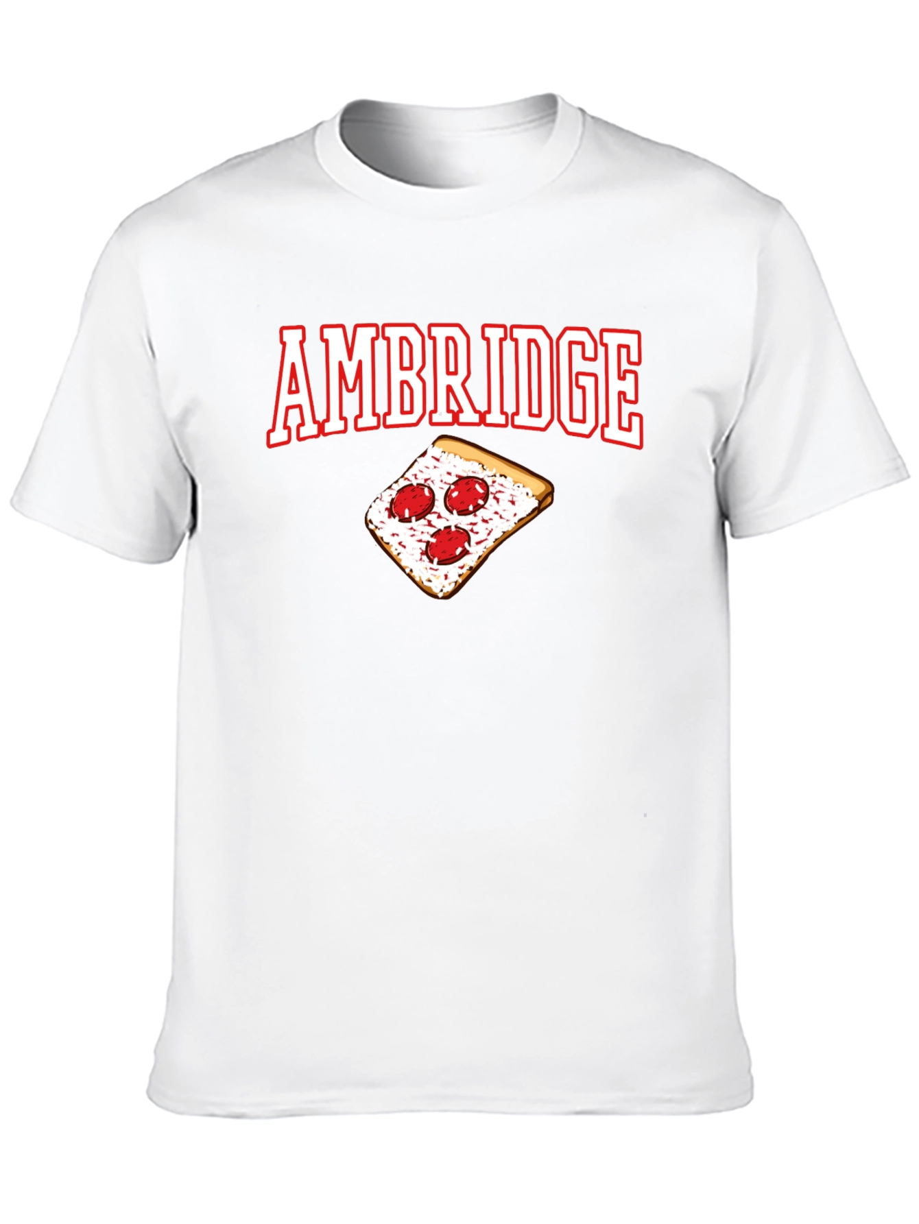 Black Ambridge Pizza T-Shirt - Black Graphic Tee view 10