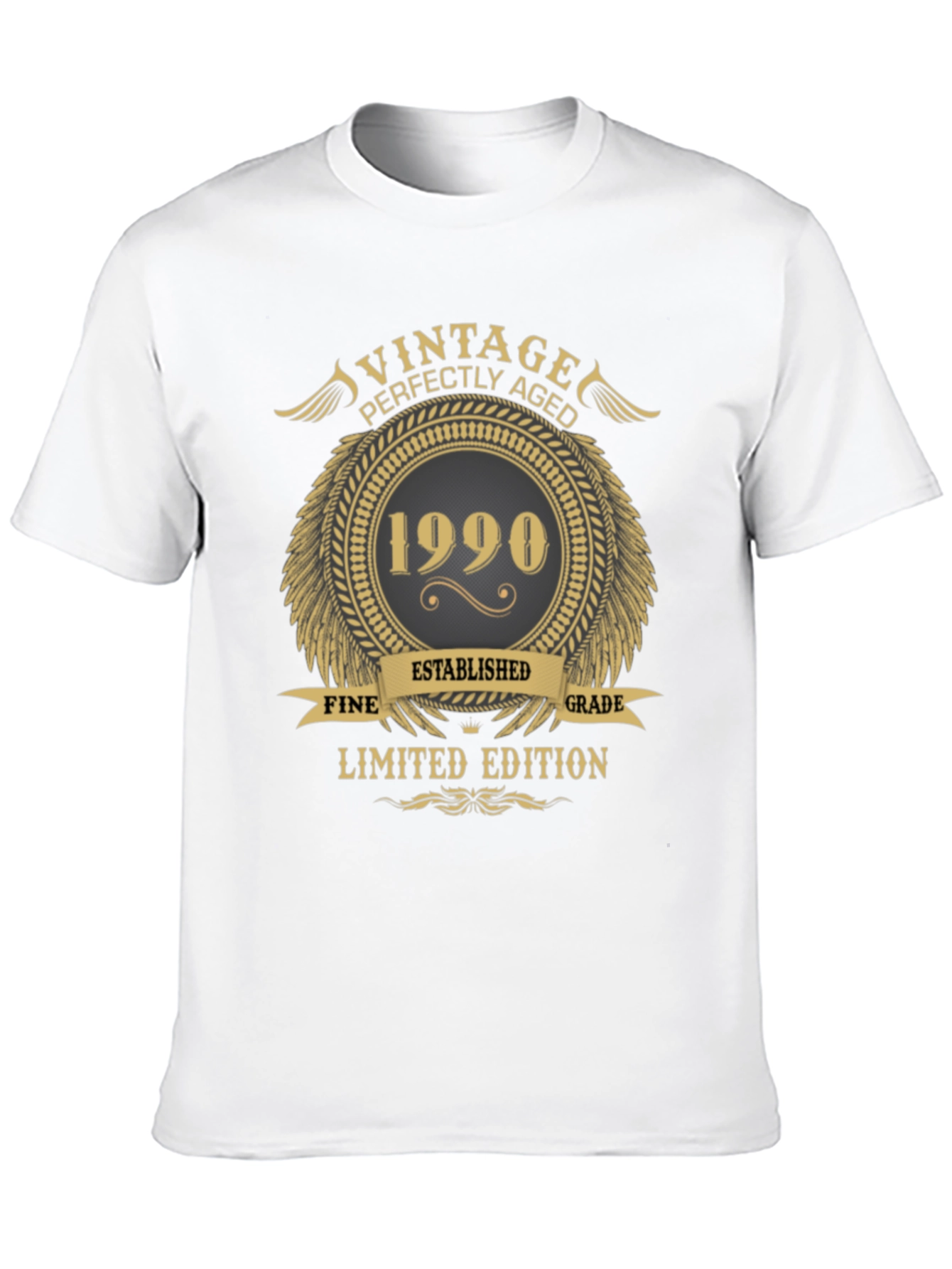 Black Vintage 1990 Limited Edition T-Shirt view 10