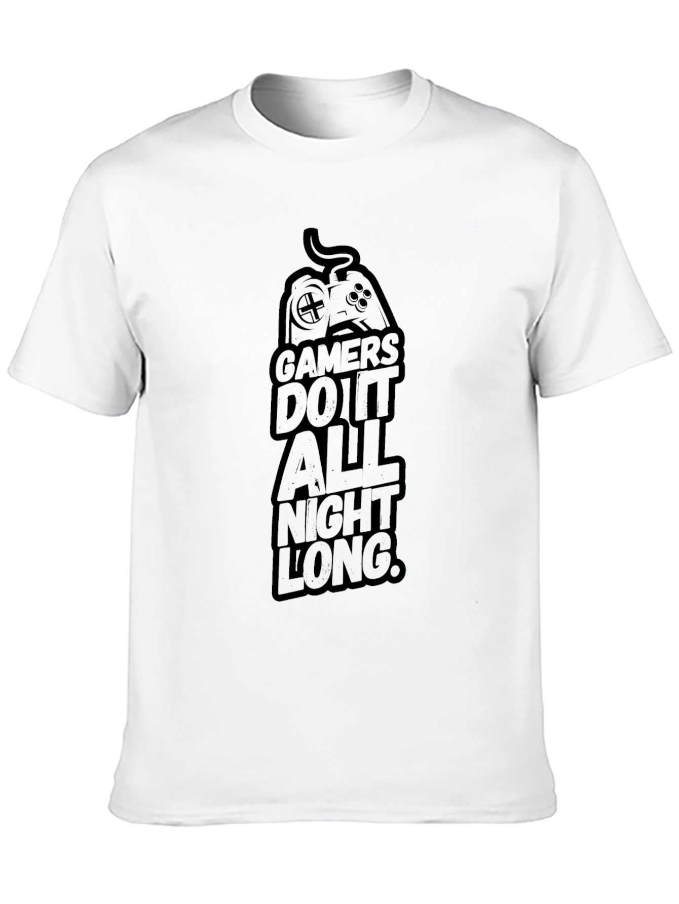 Black Gamers Do It All Night Long Black T-Shirt view 10