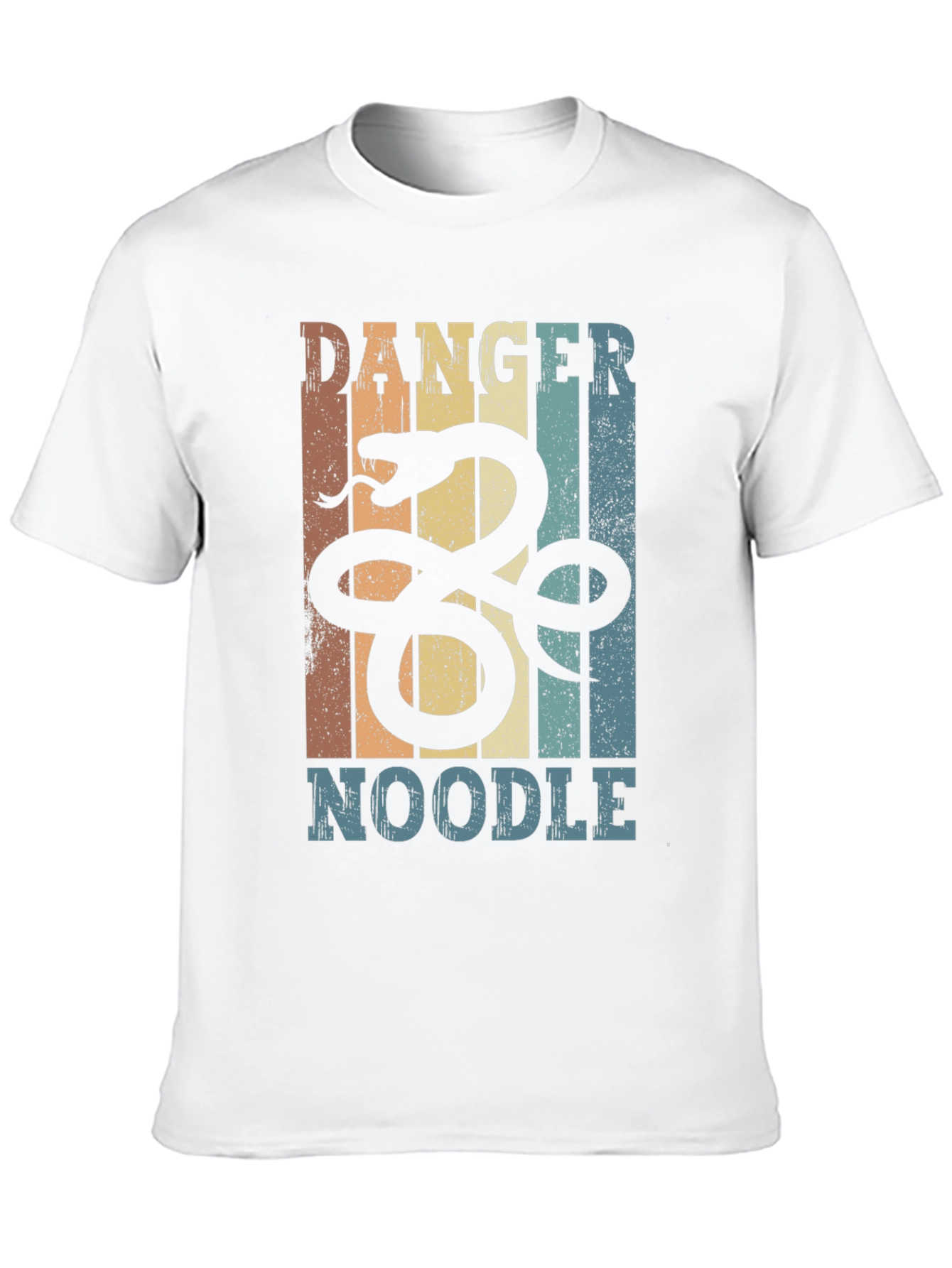 Black Danger Noodle Snake Graphic T-Shirt view 10