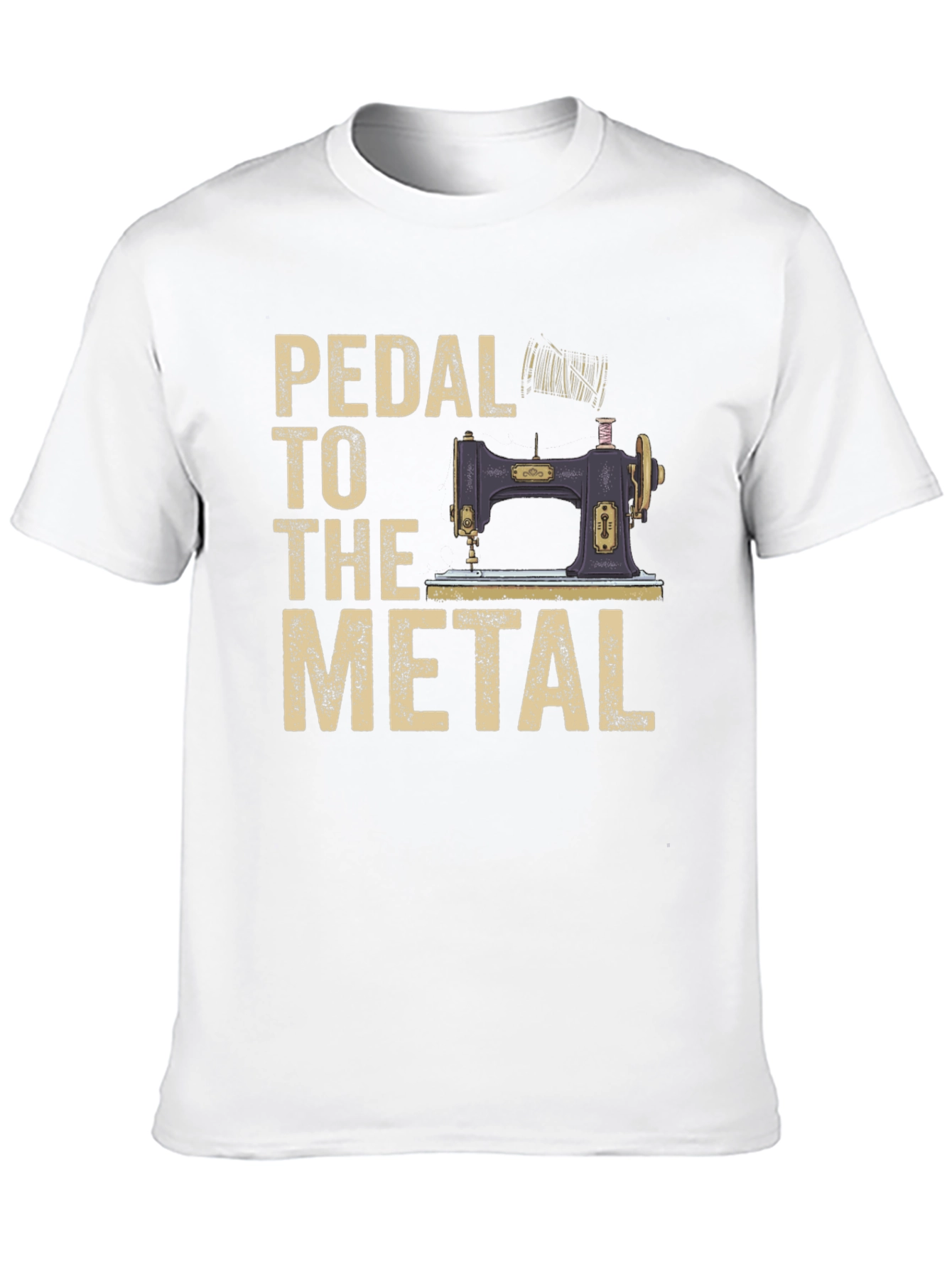 Black Pedal to the Metal Sewing Machine T-Shirt view 10