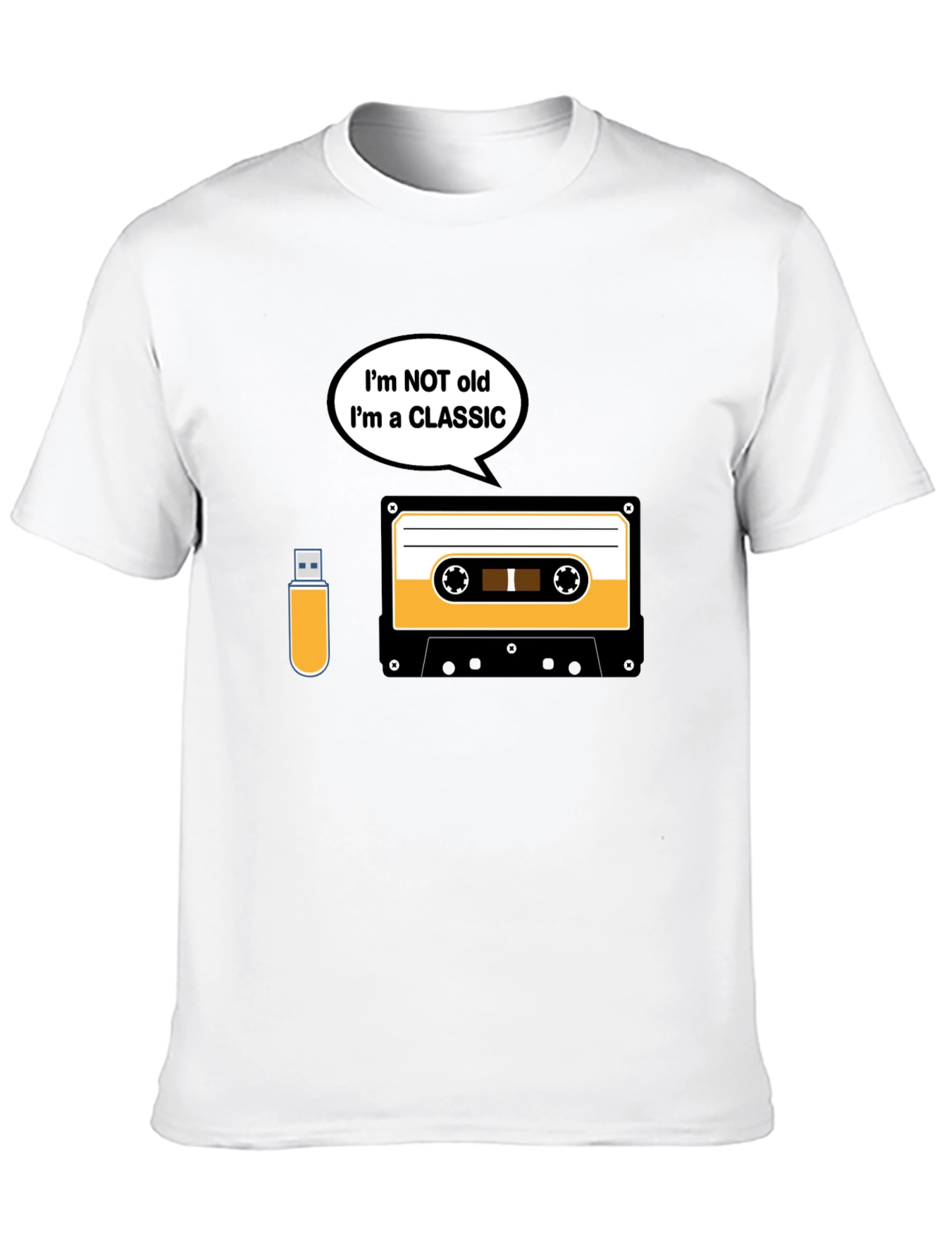 Black Classic Cassette Tape T-Shirt - Retro Music Lover Tee view 10