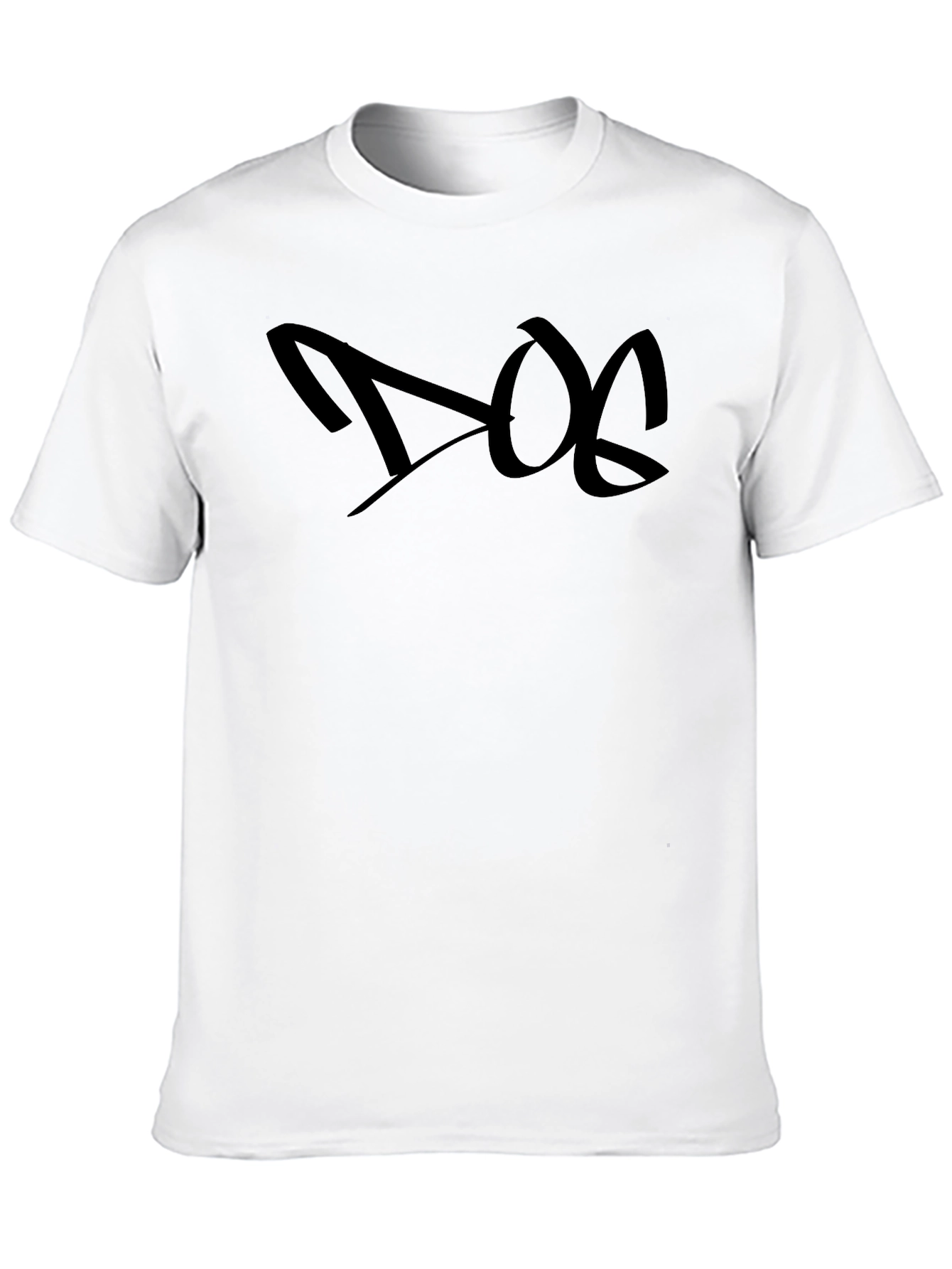 Black Dog Graphic Tee - Black Casual T-Shirt view 10