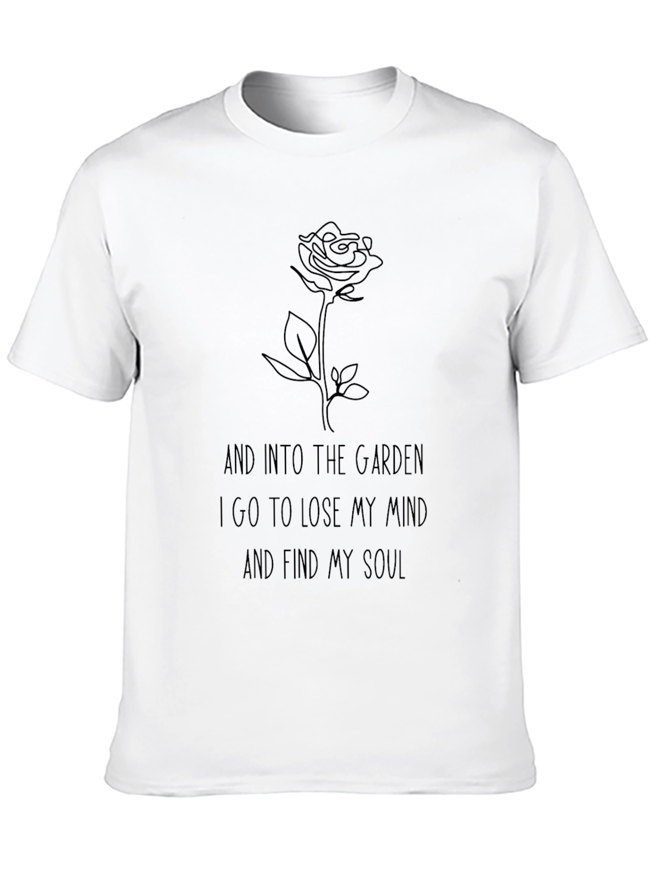 Black Garden Soul T-Shirt - Floral Mindful Tee view 10