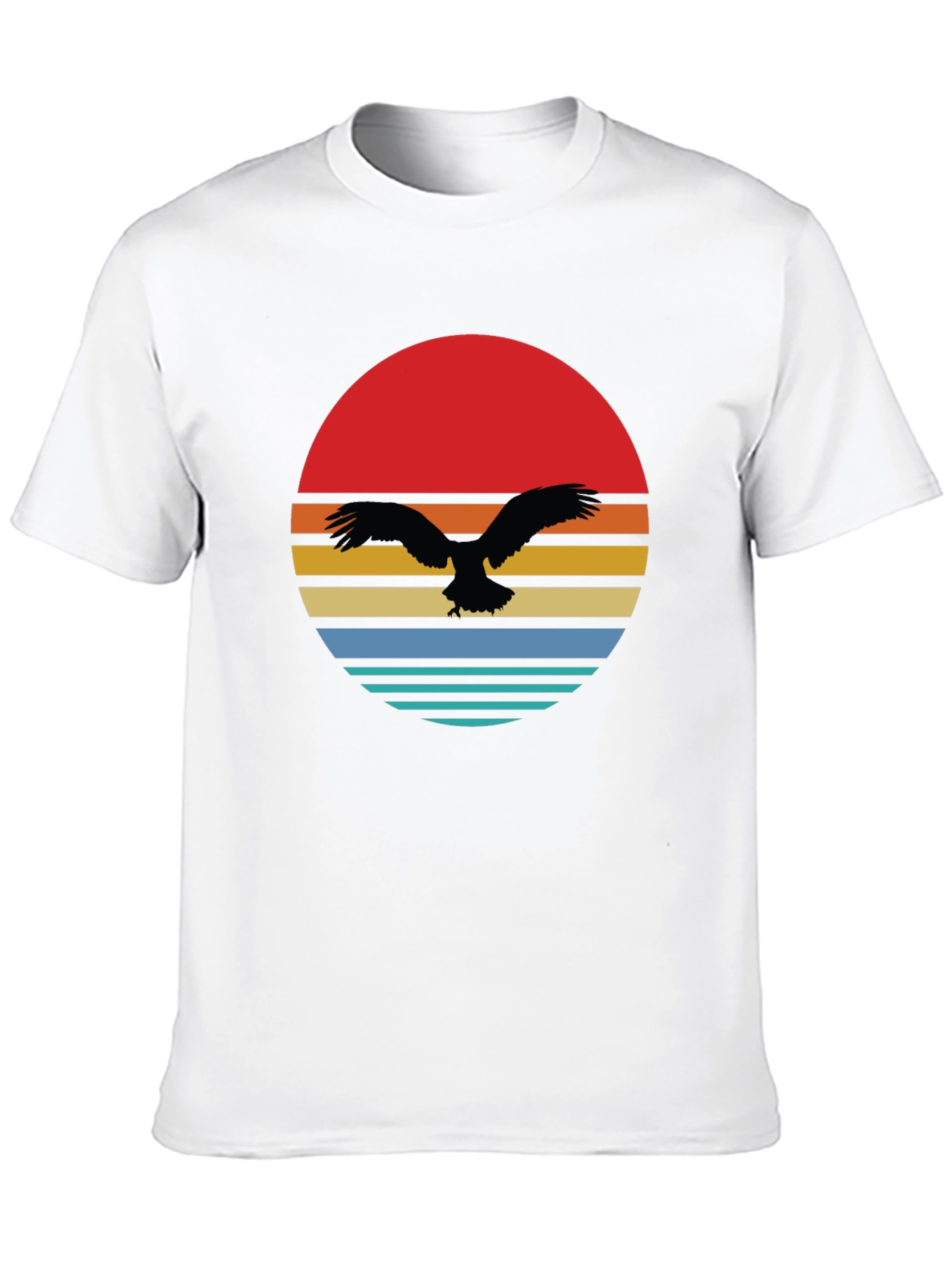 Retro Eagle Sunset Graphic Tee - 10