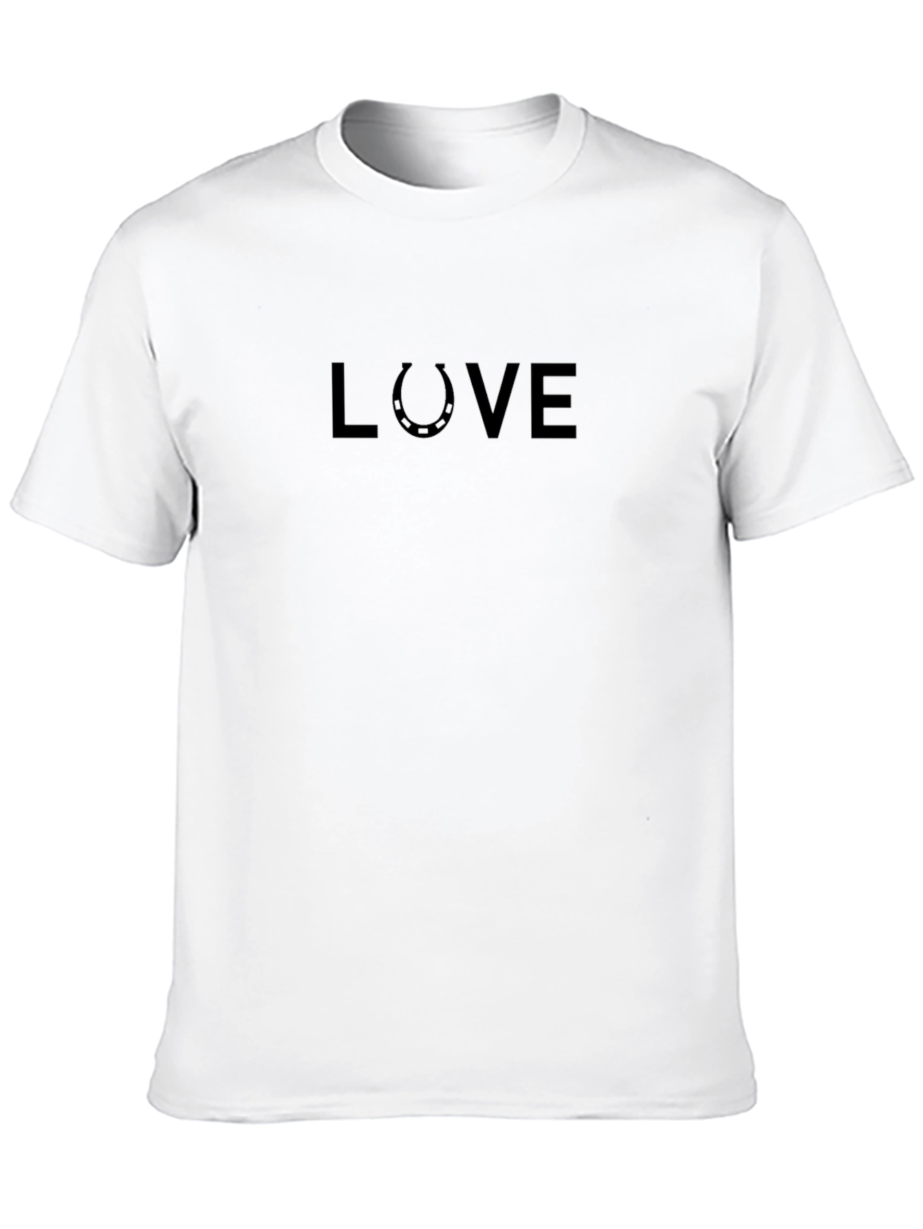 Love Horseshoe Graphic Tee - Black - 10
