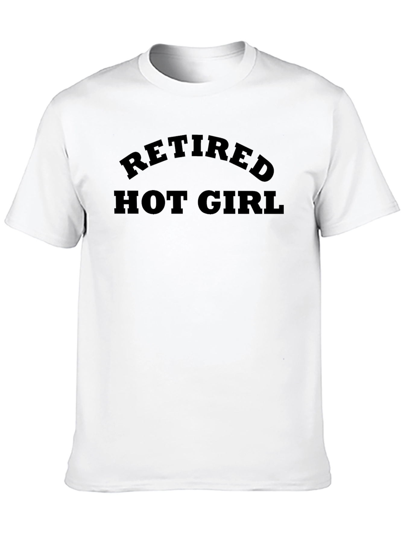 Black Retired Hot Girl Graphic T-Shirt - Bold Statement Tee view 10