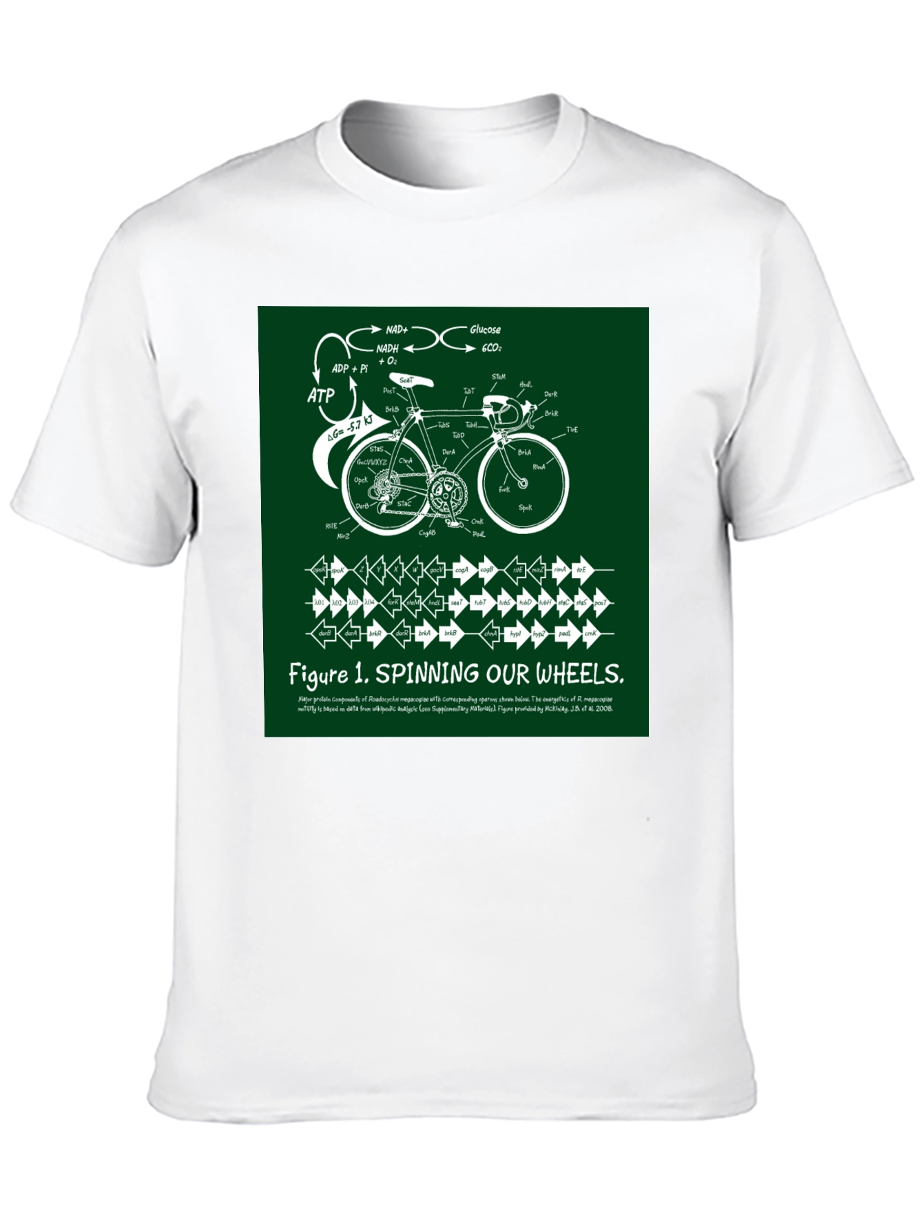 Black Spinning Our Wheels T-Shirt view 10