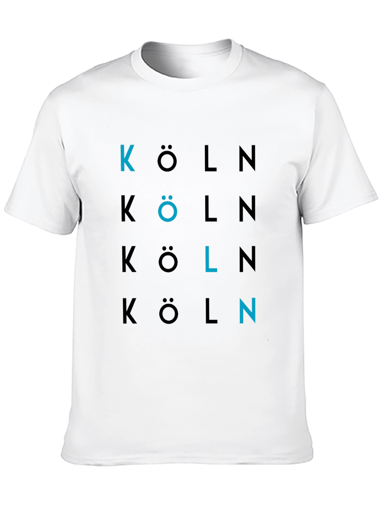 Black Köln Graphic Print Crew Neck T-Shirt view 10