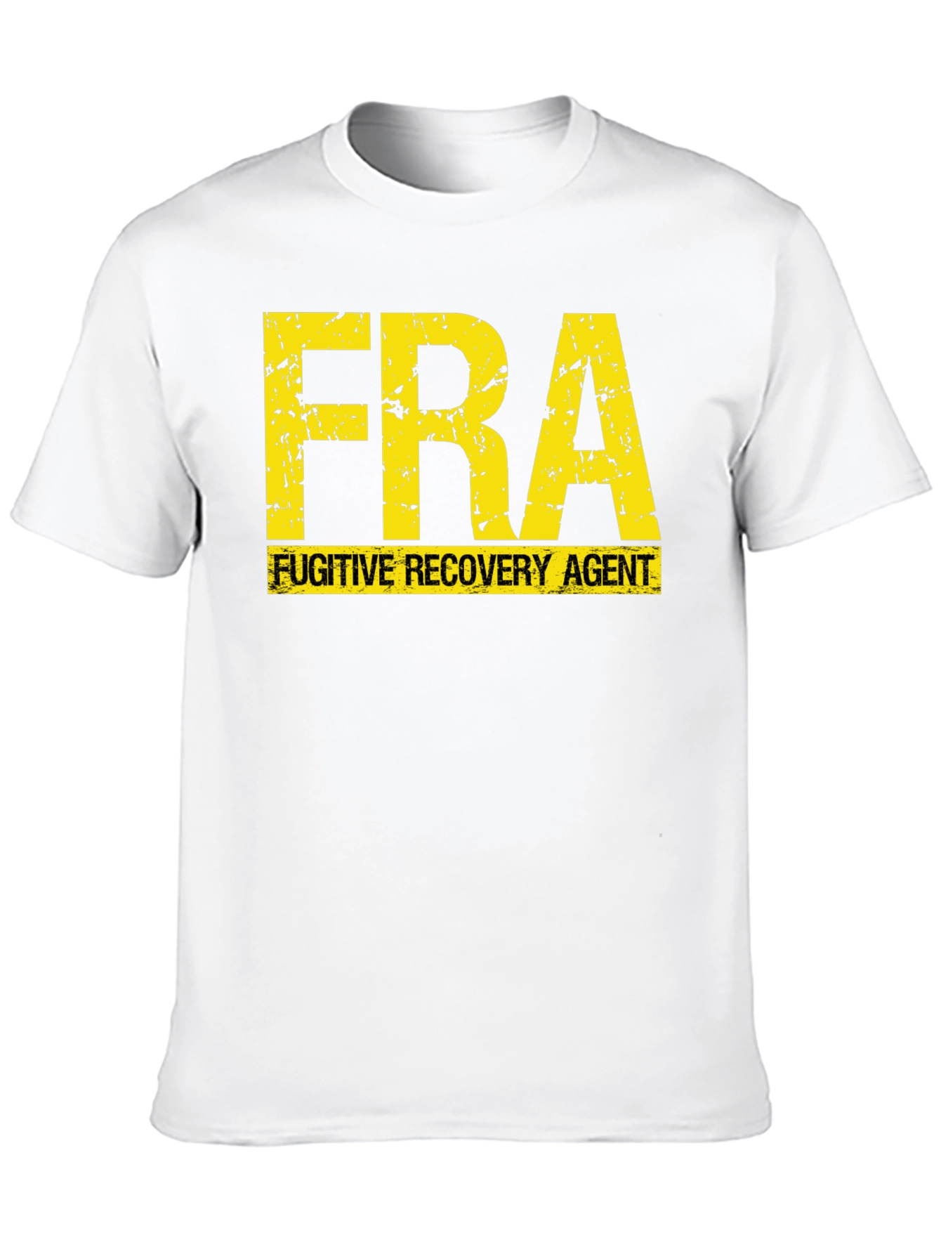 Black Fugitive Recovery Agent Graphic Tee view 10