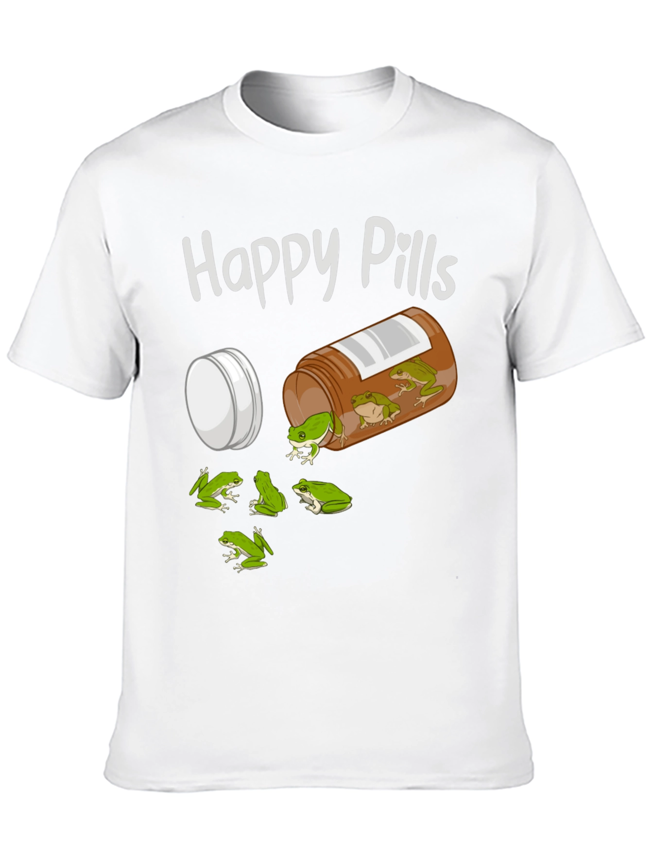 Black Happy Pills Frog T-Shirt view 10