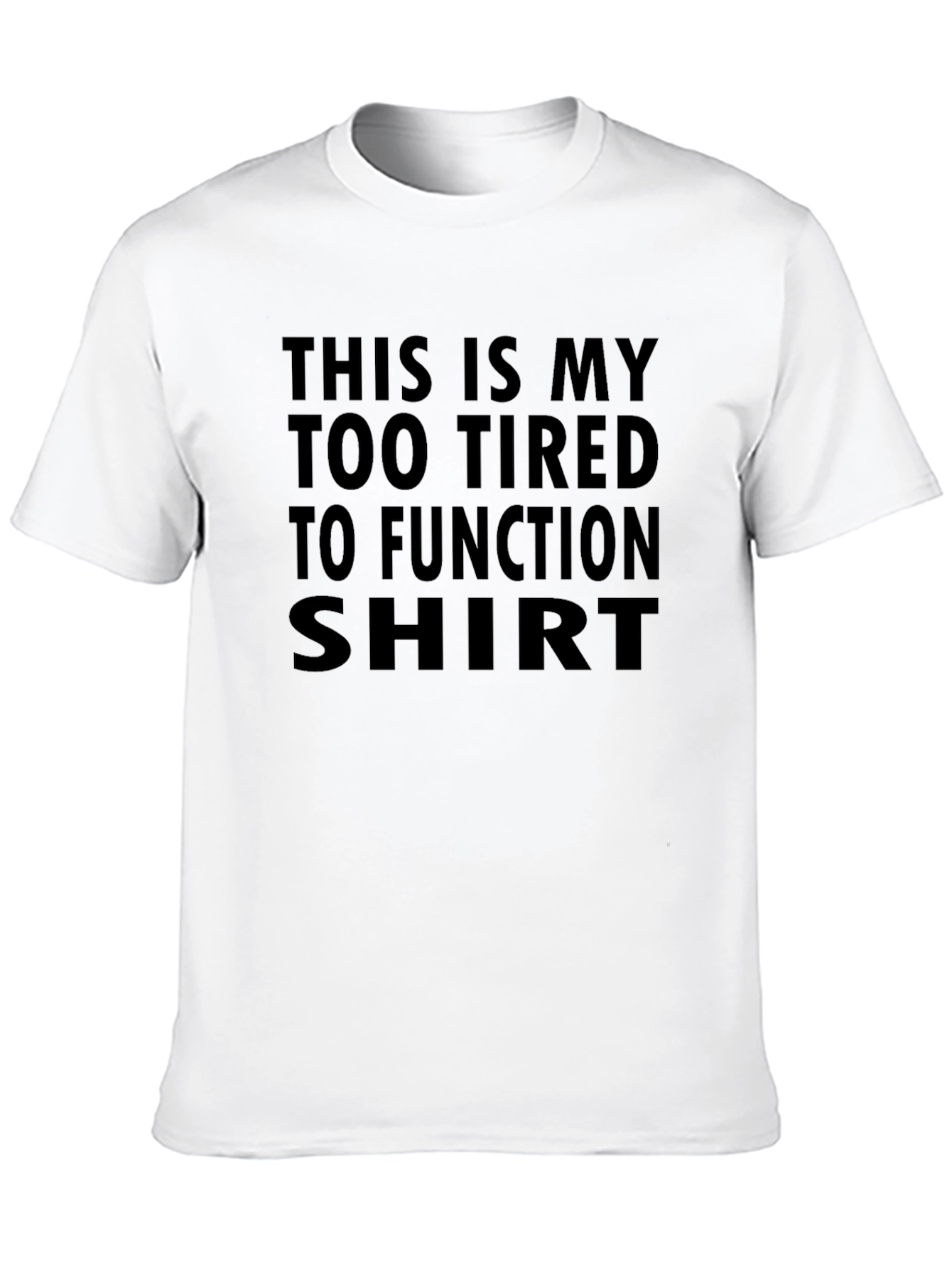 Black Too Tired to Function Graphic T-Shirt view 10