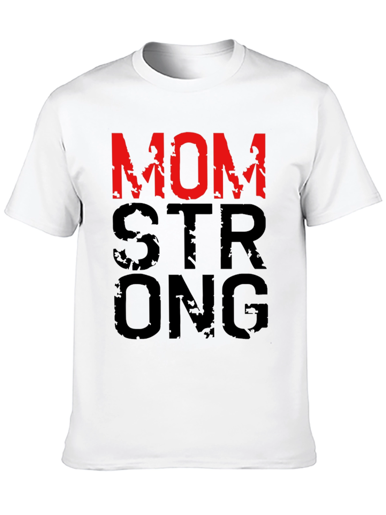 Mom Strong Graphic T-Shirt - Black - 10