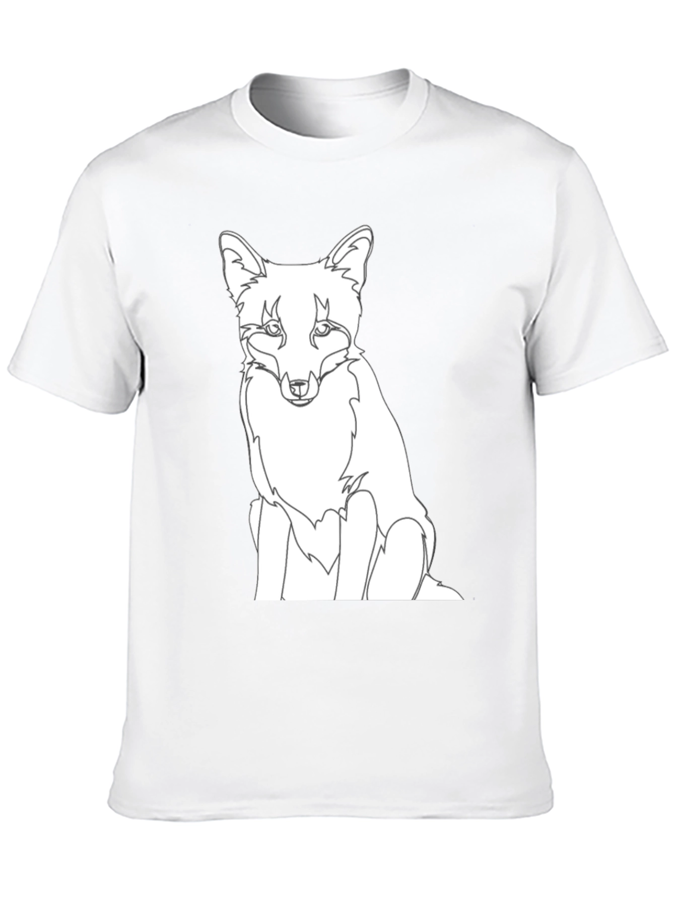 Black Fox Graphic Tee - Black Cotton T-Shirt view 10