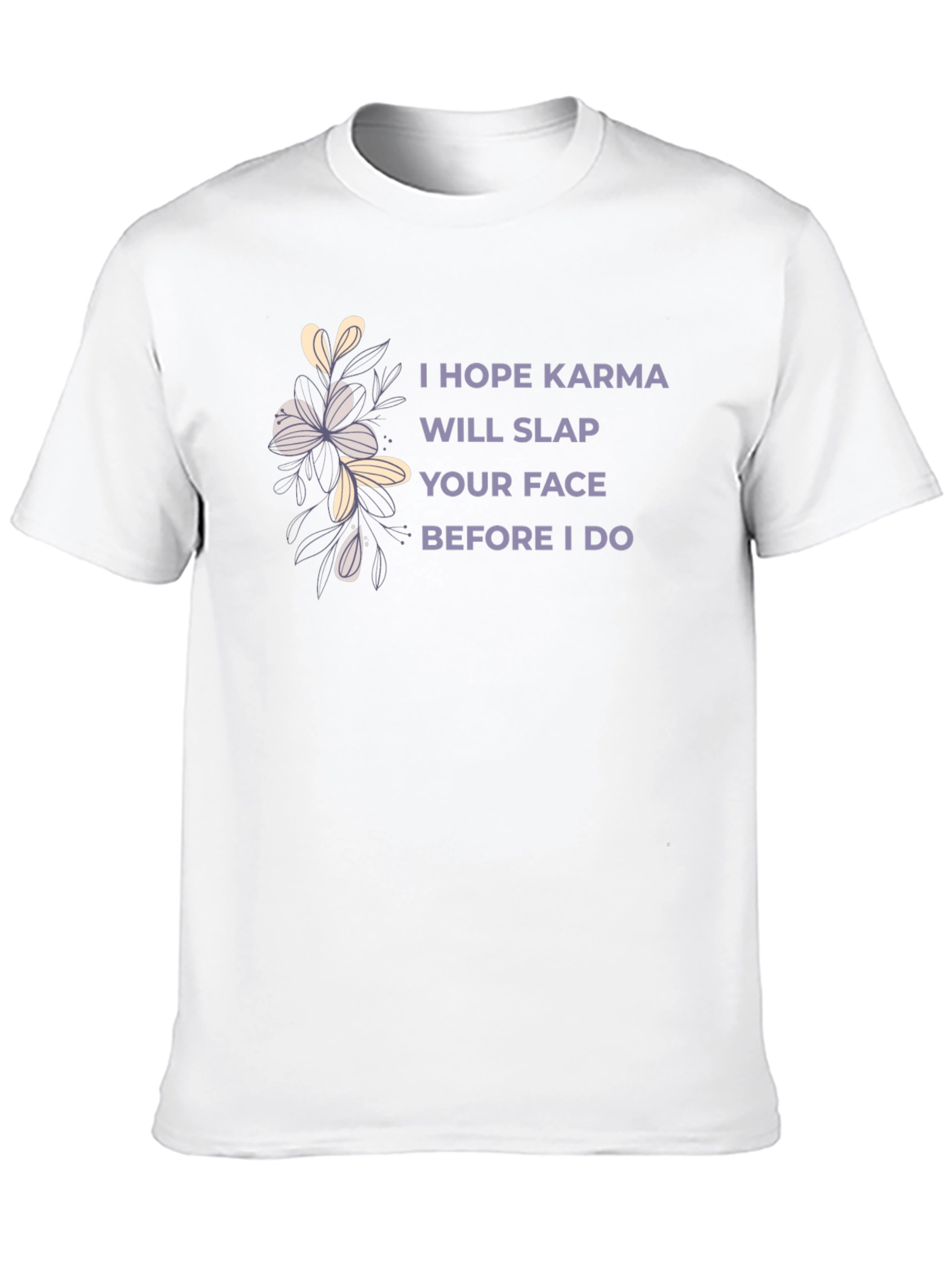Black Karma Slap Graphic Tee - Sarcastic Humor T-Shirt view 10