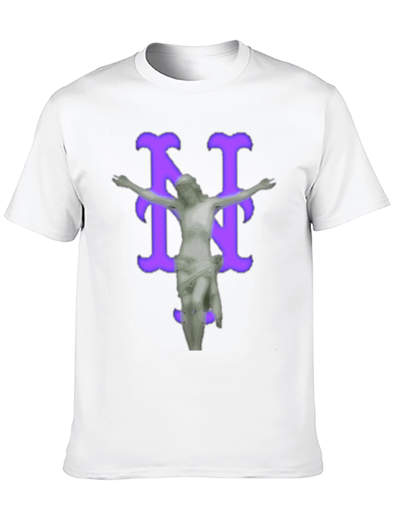 Black Artistic Graphic Tee - Statue Design view 10