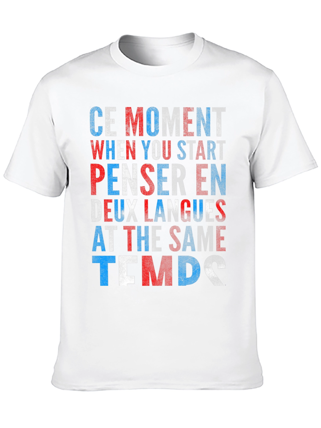 Black Think In Two Languages Graphic Tee view 10