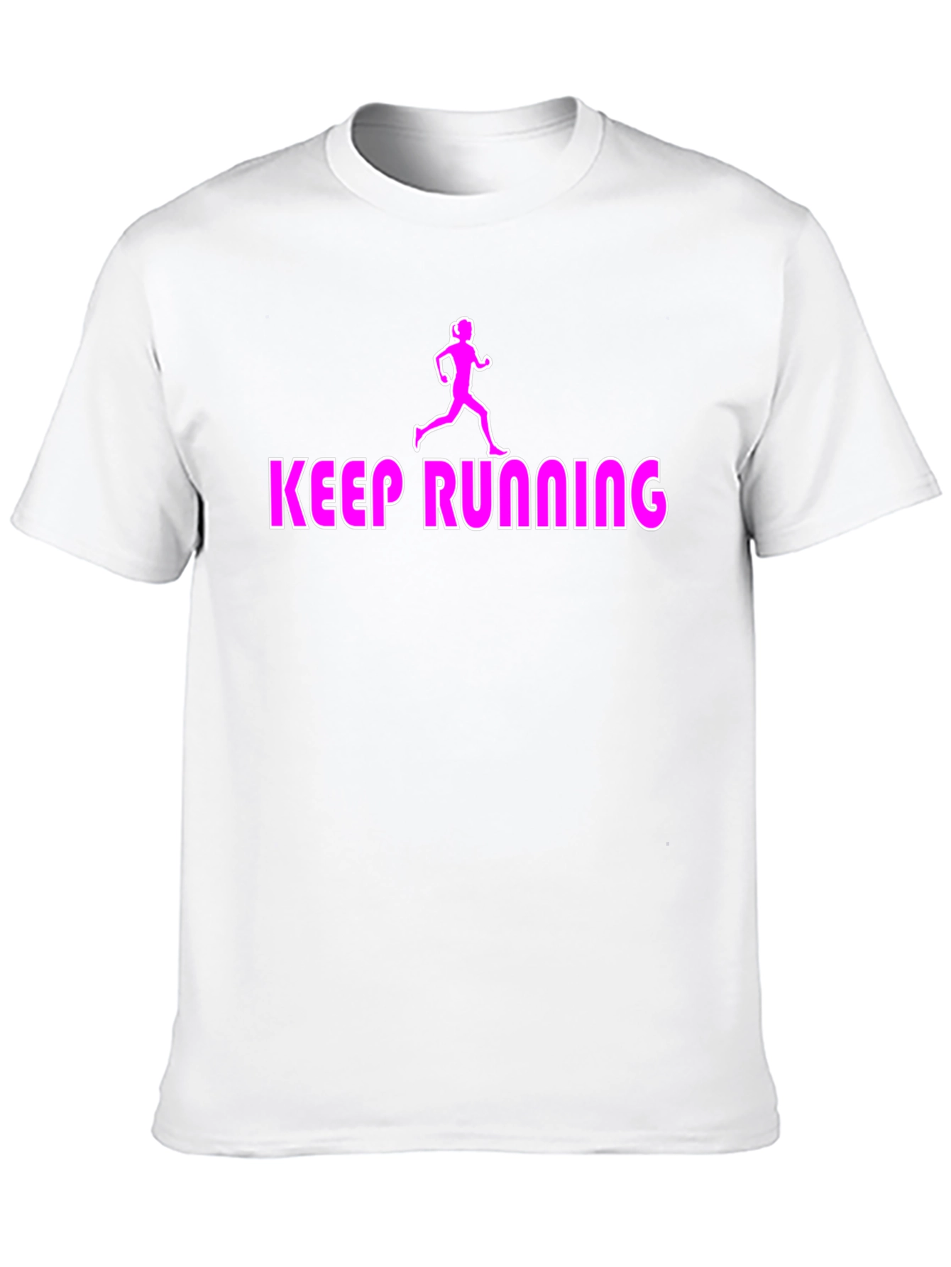 Black Keep Running Graphic Tee - Black view 10