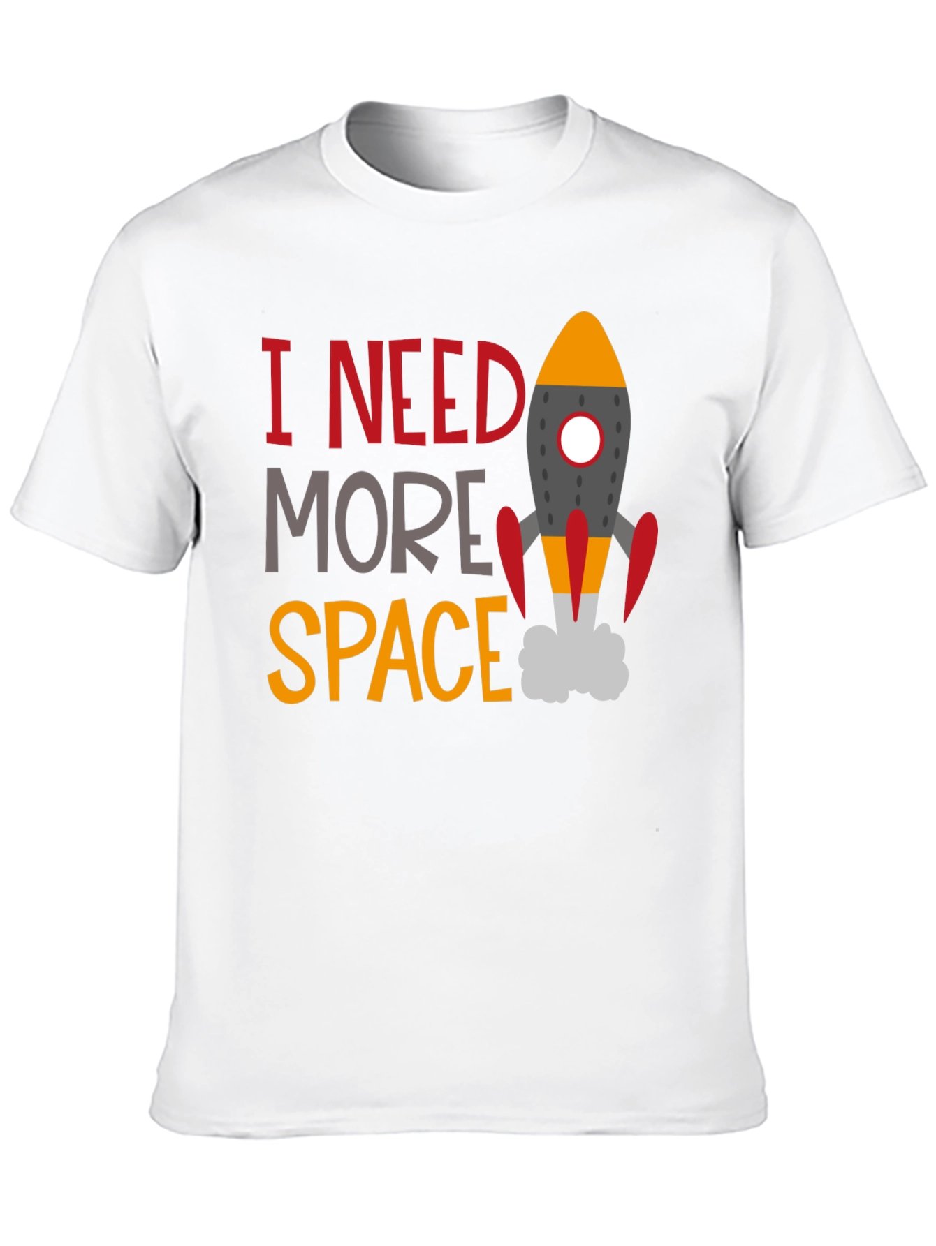 Black I Need More Space Graphic Tee - Astronomy T-Shirt view 10