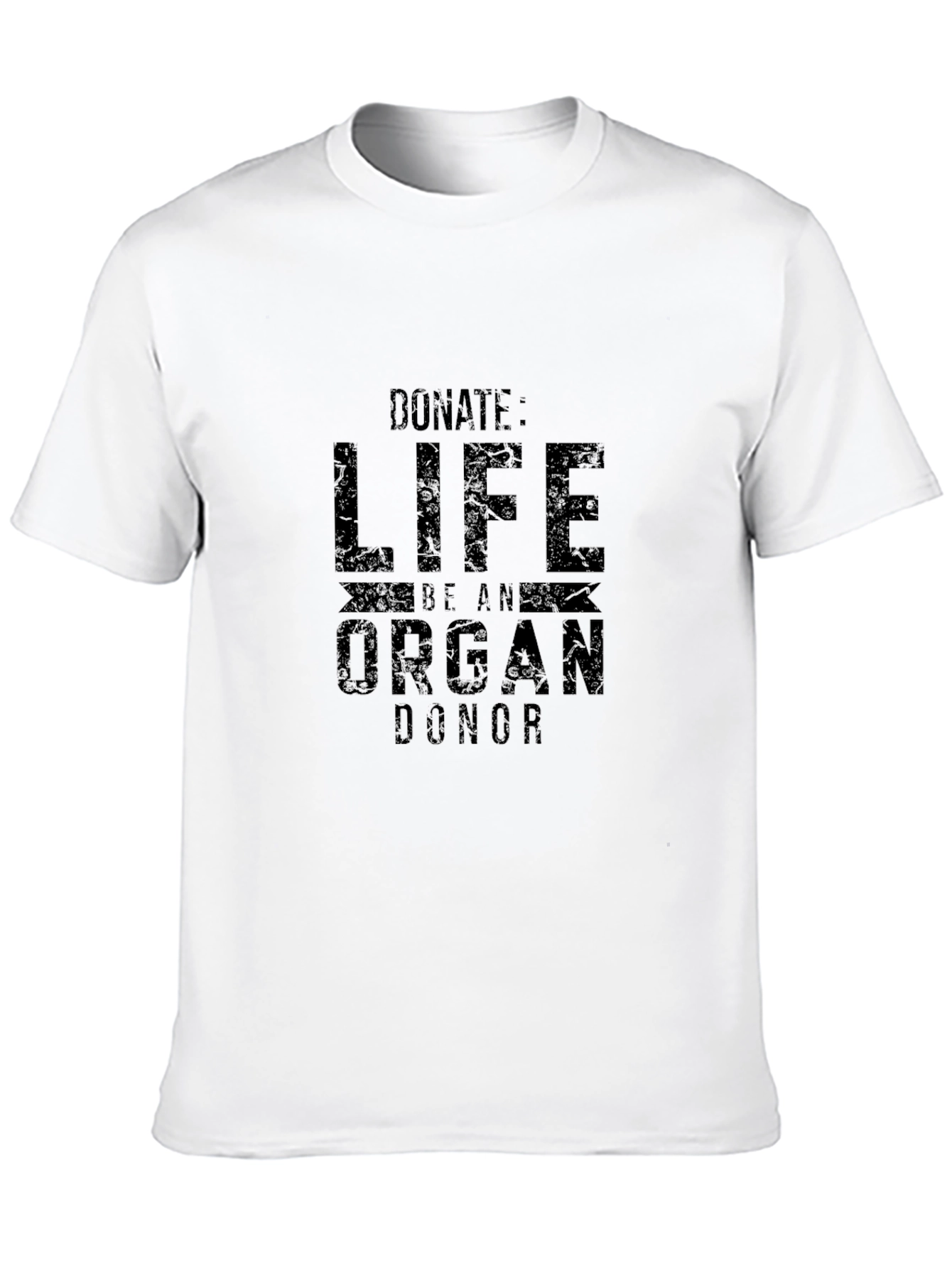 Black Donate Life Organ Donor Graphic T-Shirt view 10