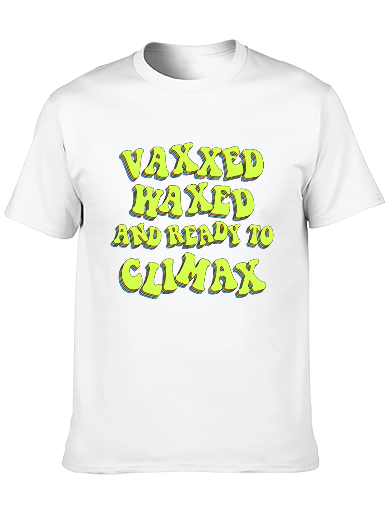 Black Vaxxed Waxed and Ready T-Shirt Funny Graphic Tee view 10