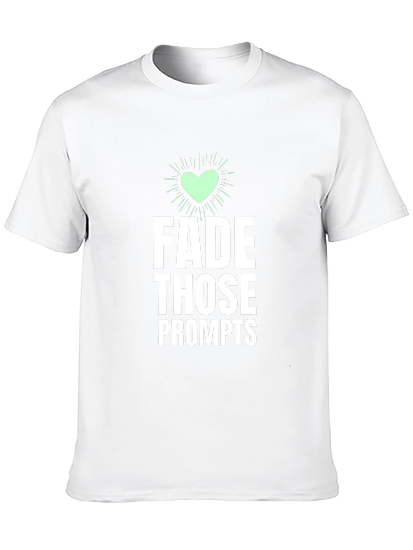 Black Fade Those Prompts Graphic Tee view 10