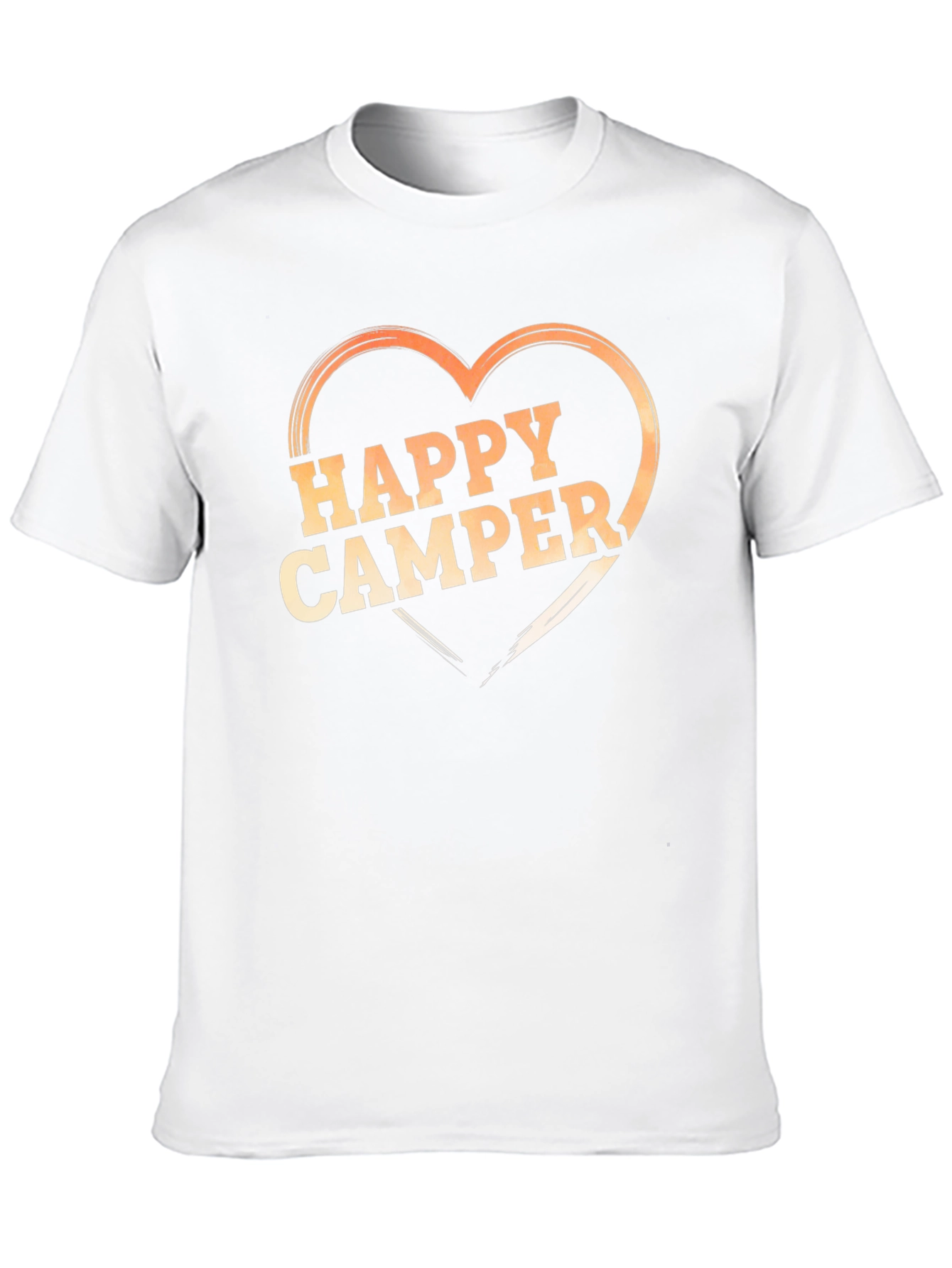 Black Happy Camper Heart Graphic T-Shirt - Black view 10