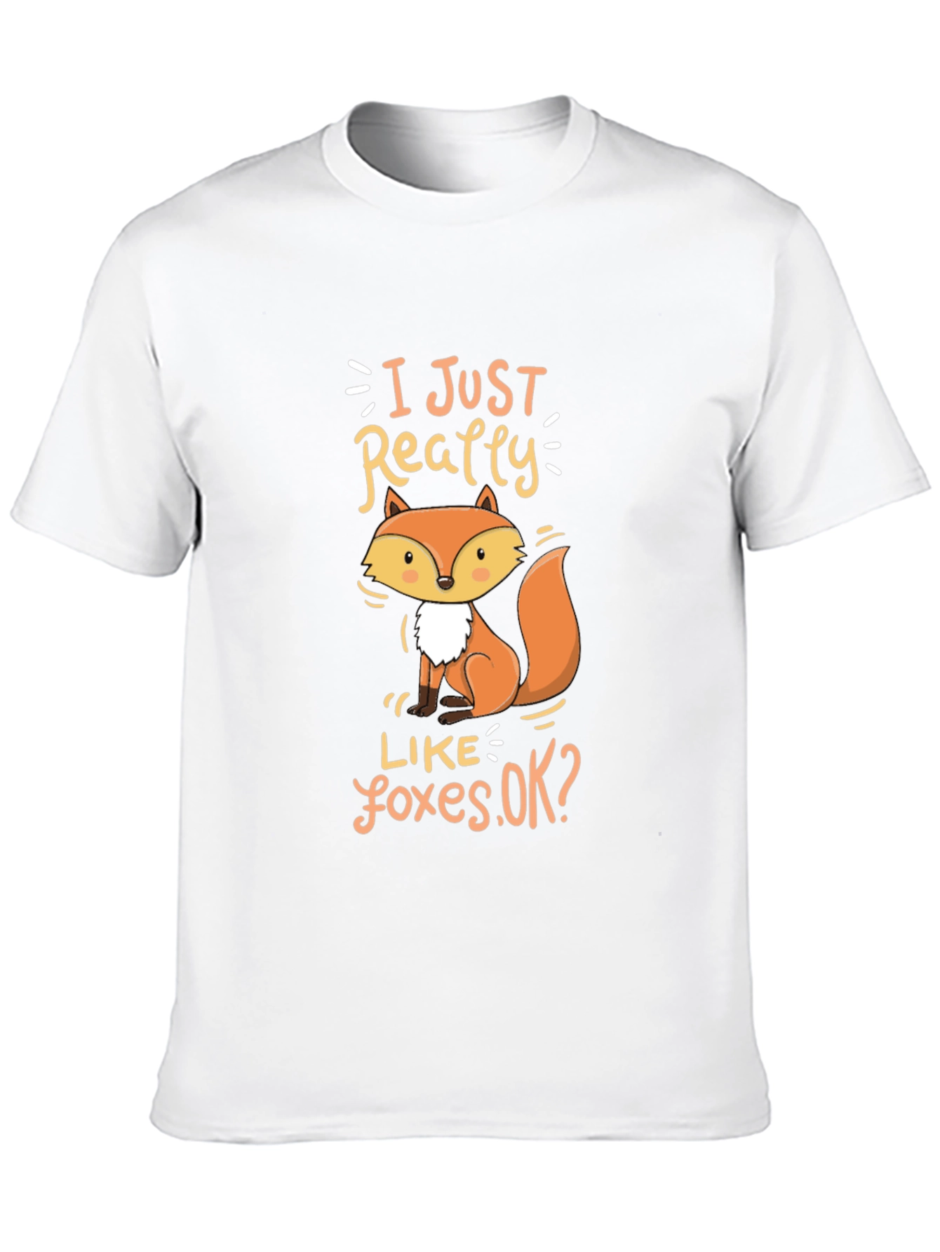 Black I Just Really Like Foxes T-Shirt view 10