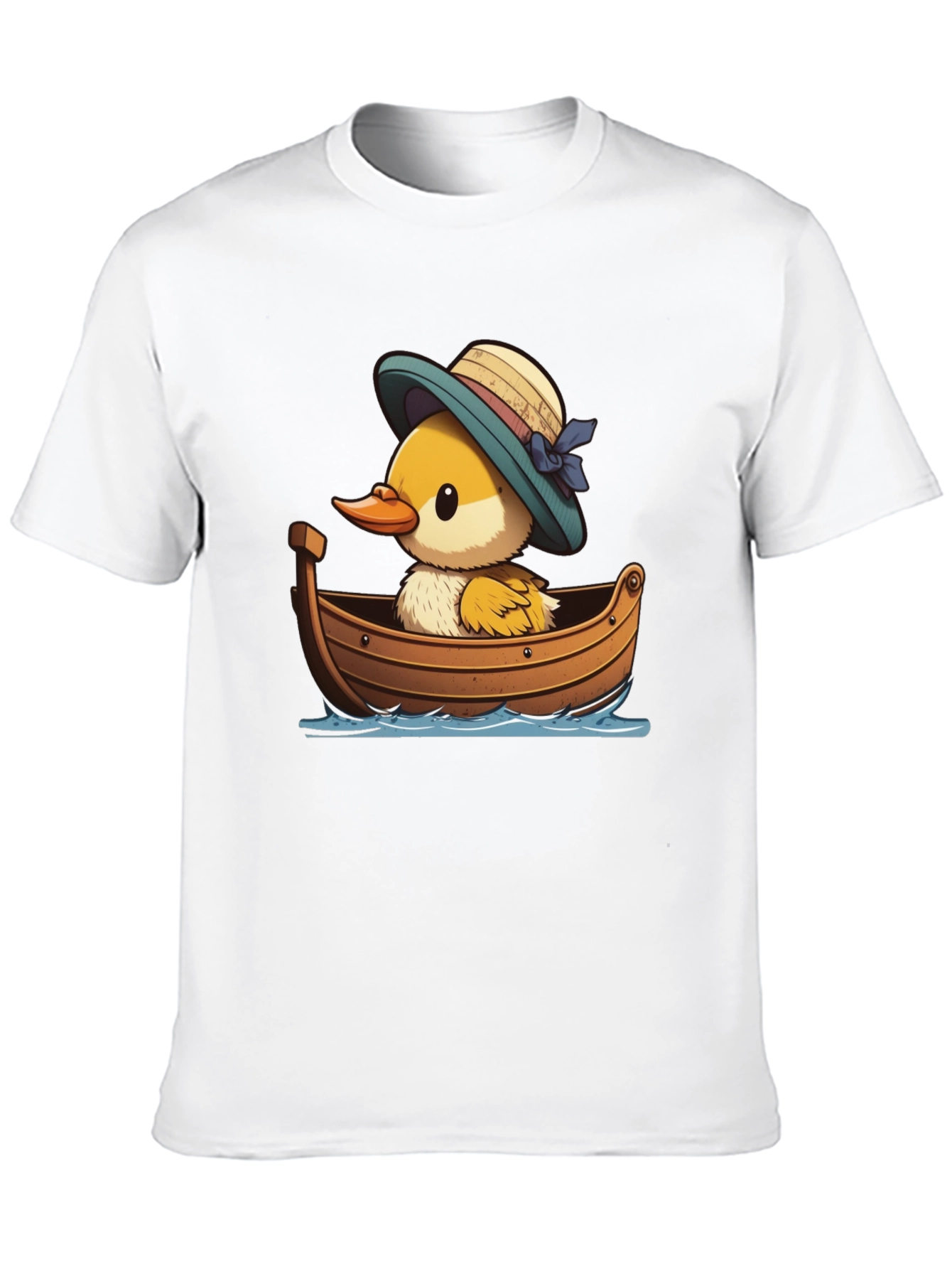 Black Duckling in Boat Graphic Tee view 10