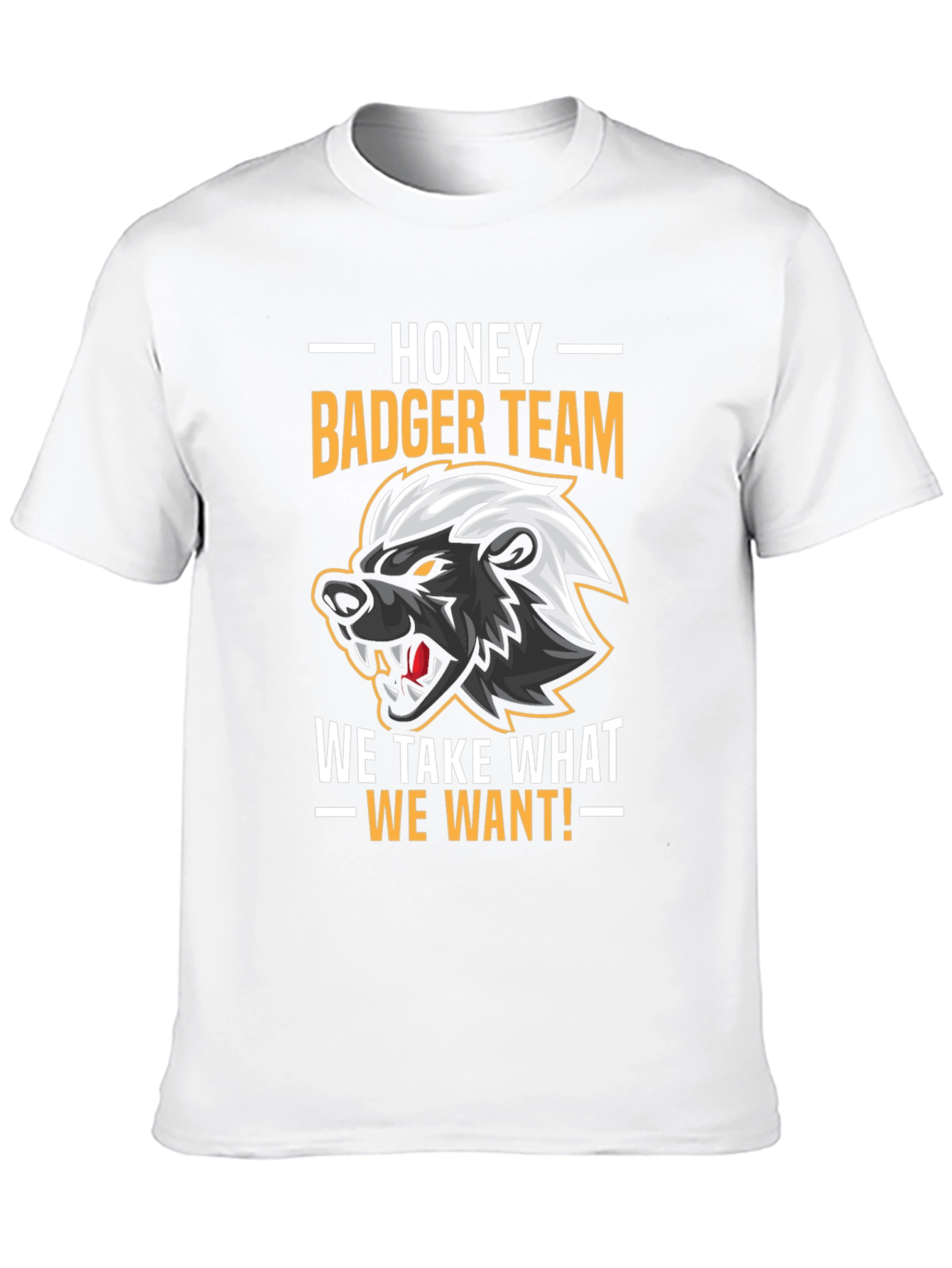 Black Honey Badger Team Graphic T-Shirt view 10